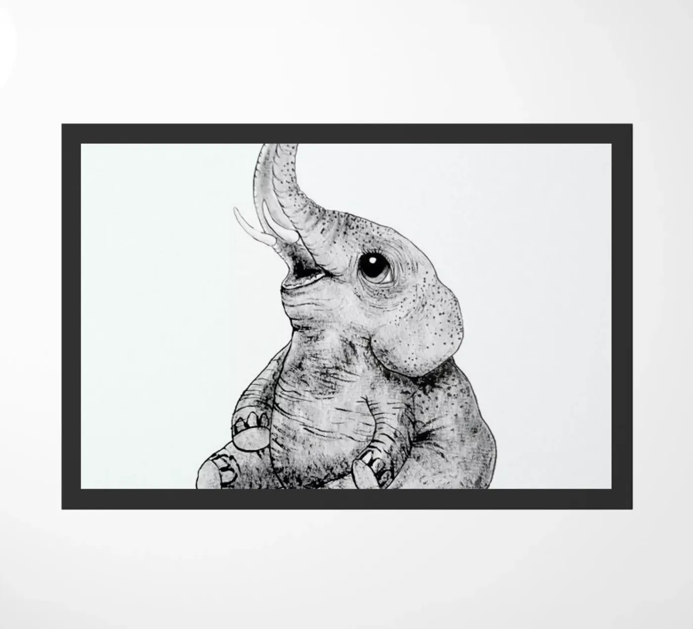 Elephant doormat by Tvinkla