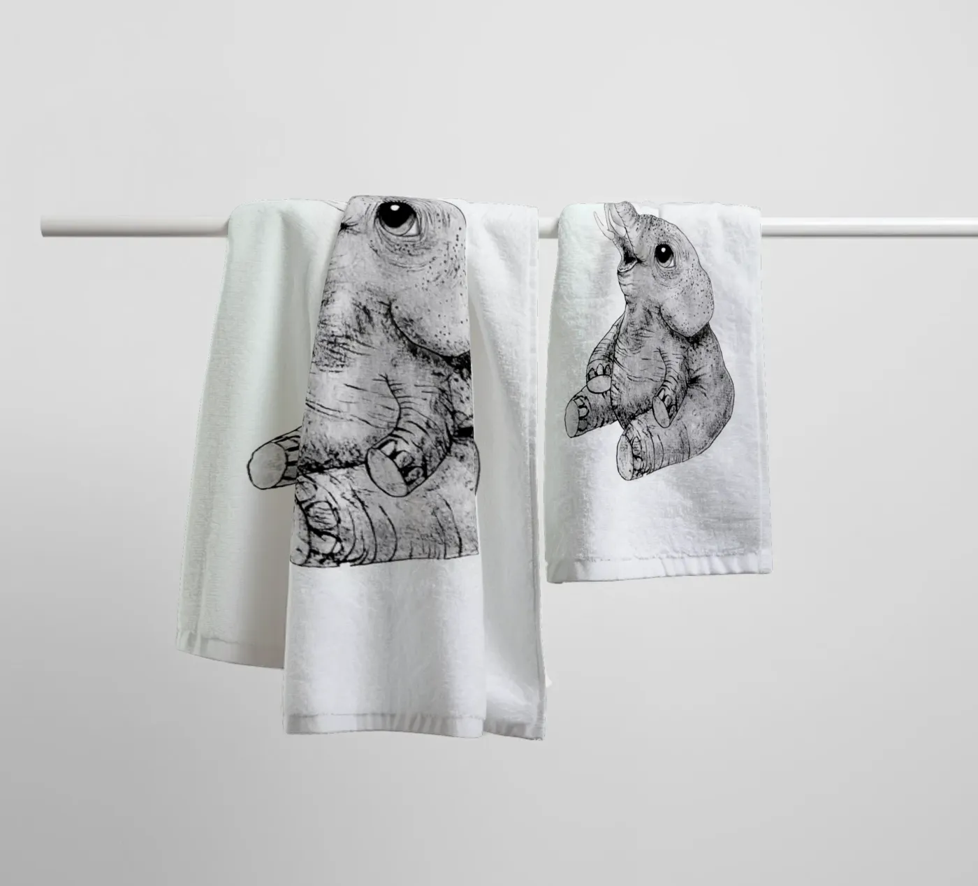 Elephant towel by Tvinkla