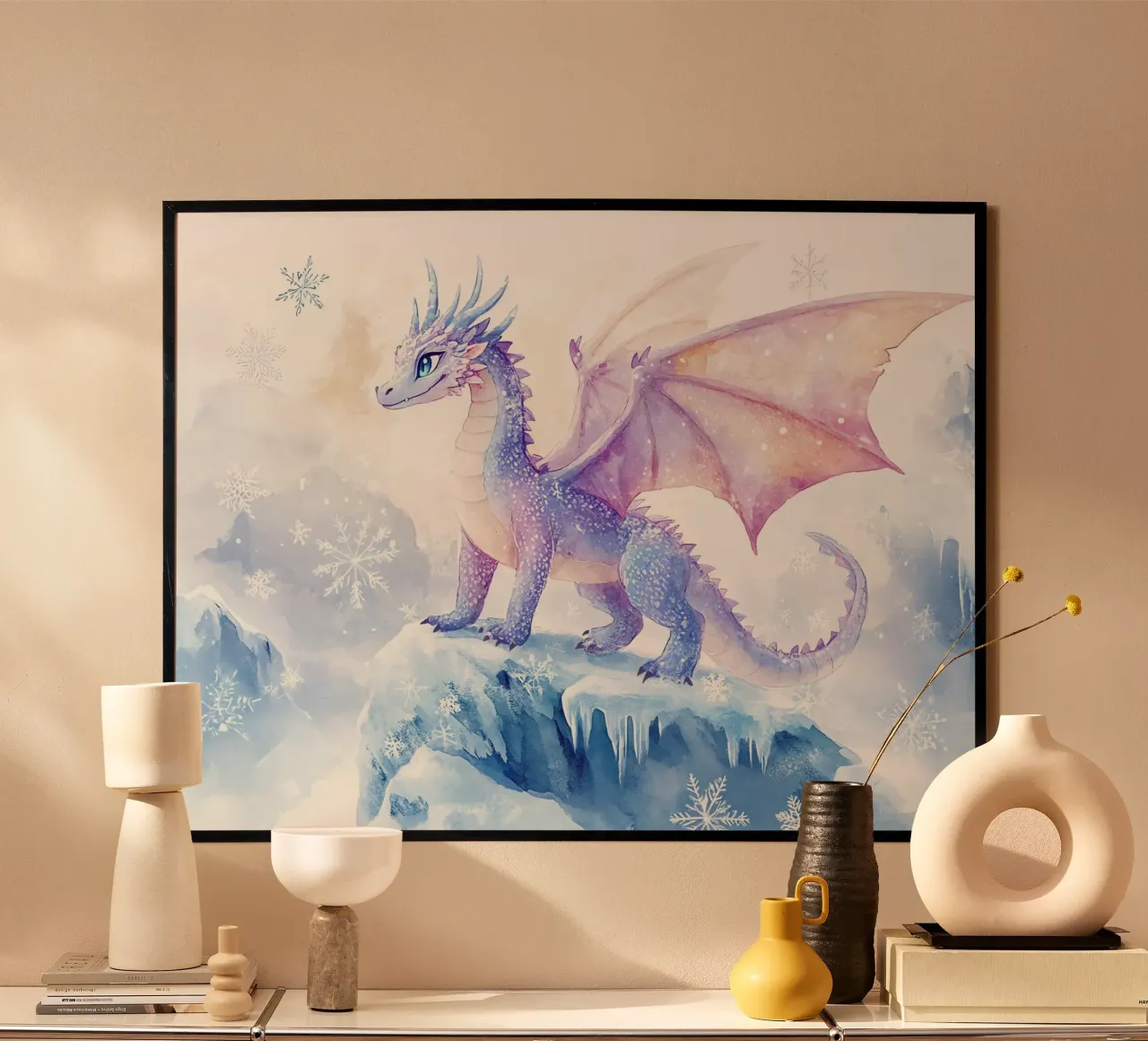 The spirit of the ice dragon hahnemühle by Théïa's Fantasia World