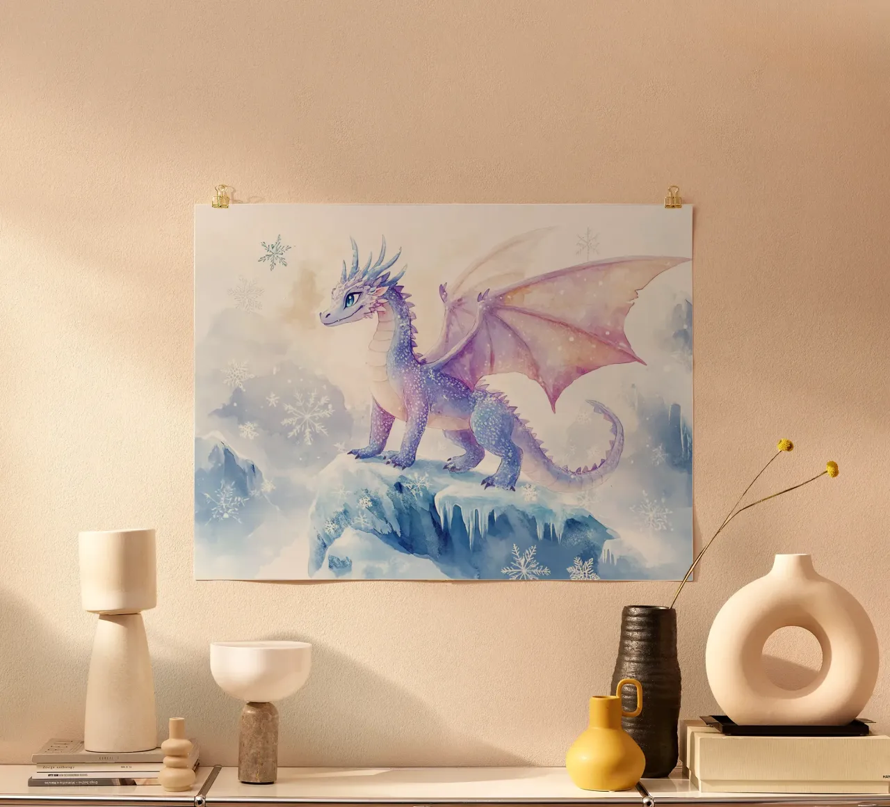The spirit of the ice dragon hahnemühle by Théïa's Fantasia World