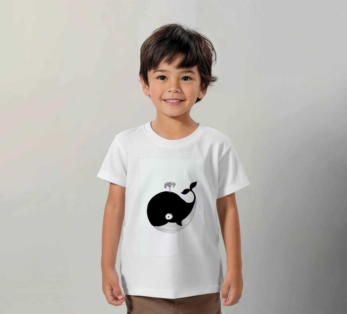 Whale t-shirt bambini da Tvinkla