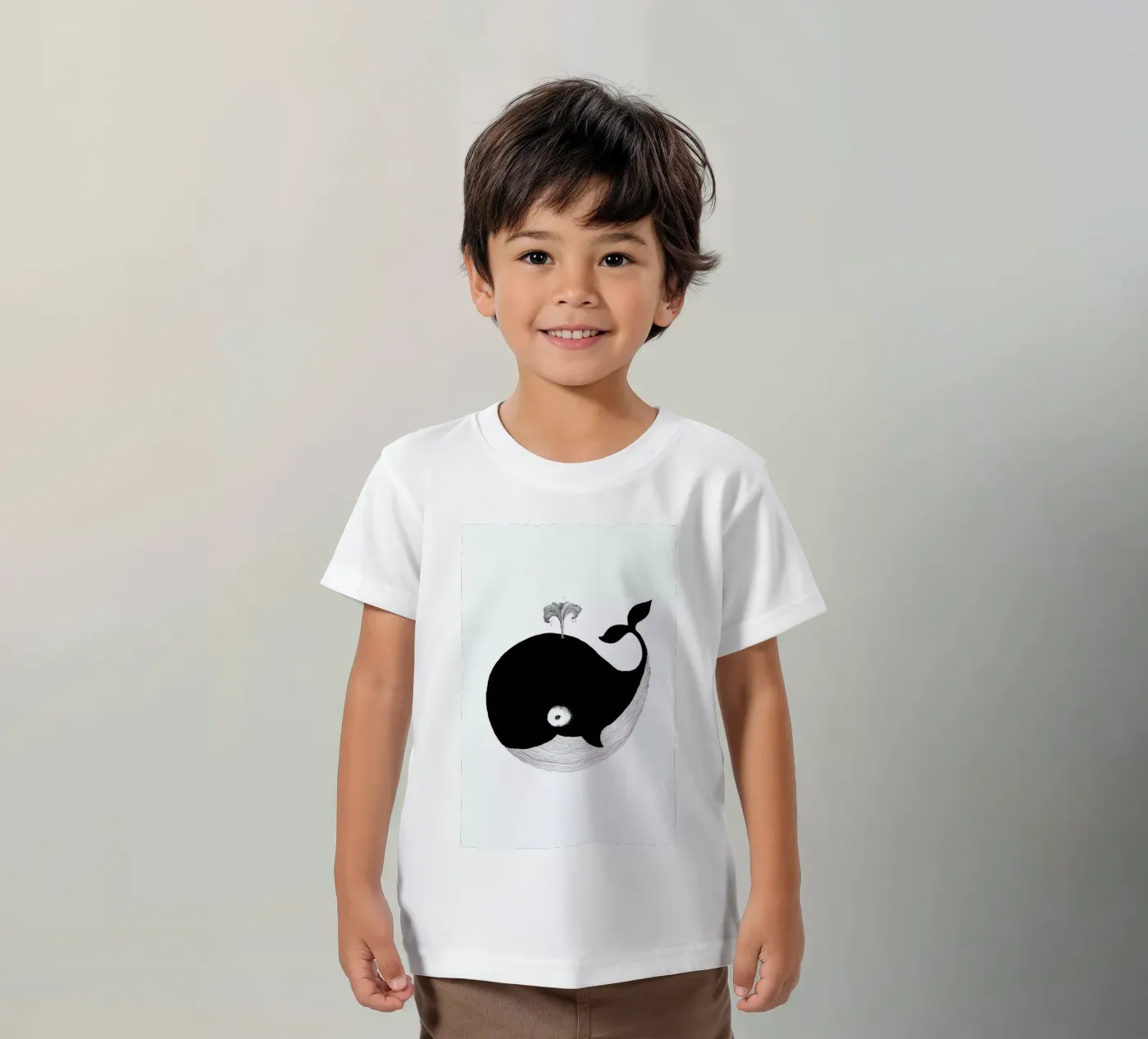 Whale t-shirt bambini da Tvinkla