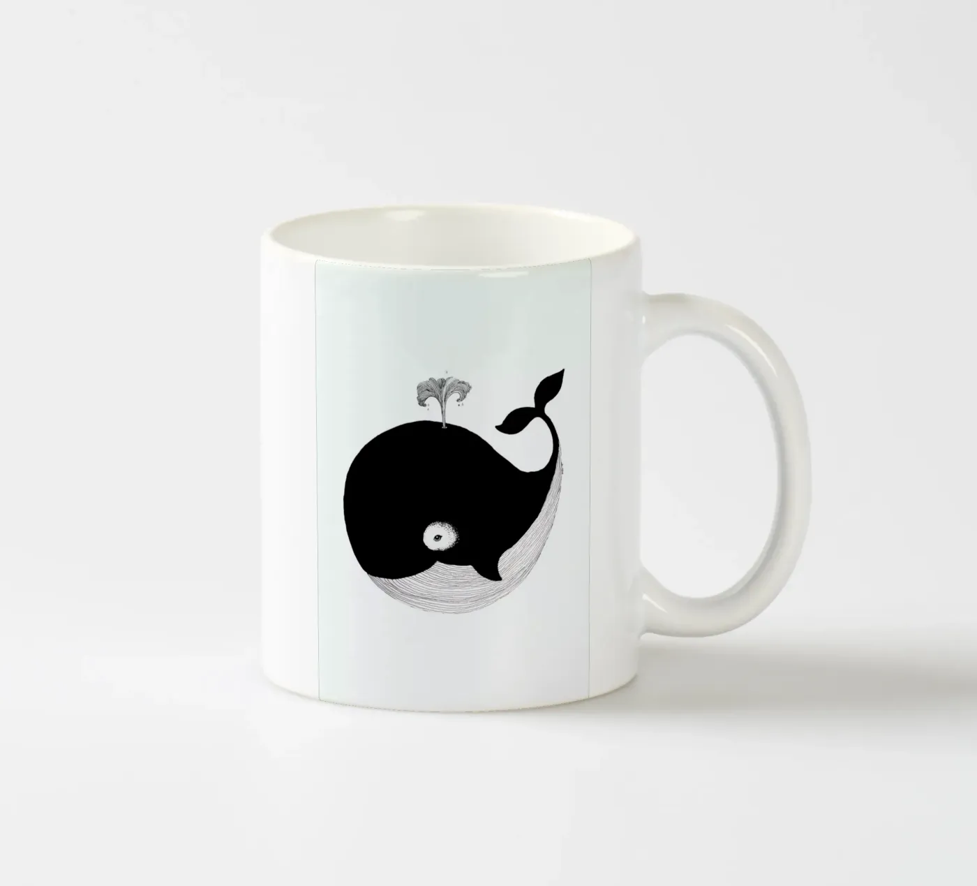 Whale ceramic mug by Tvinkla