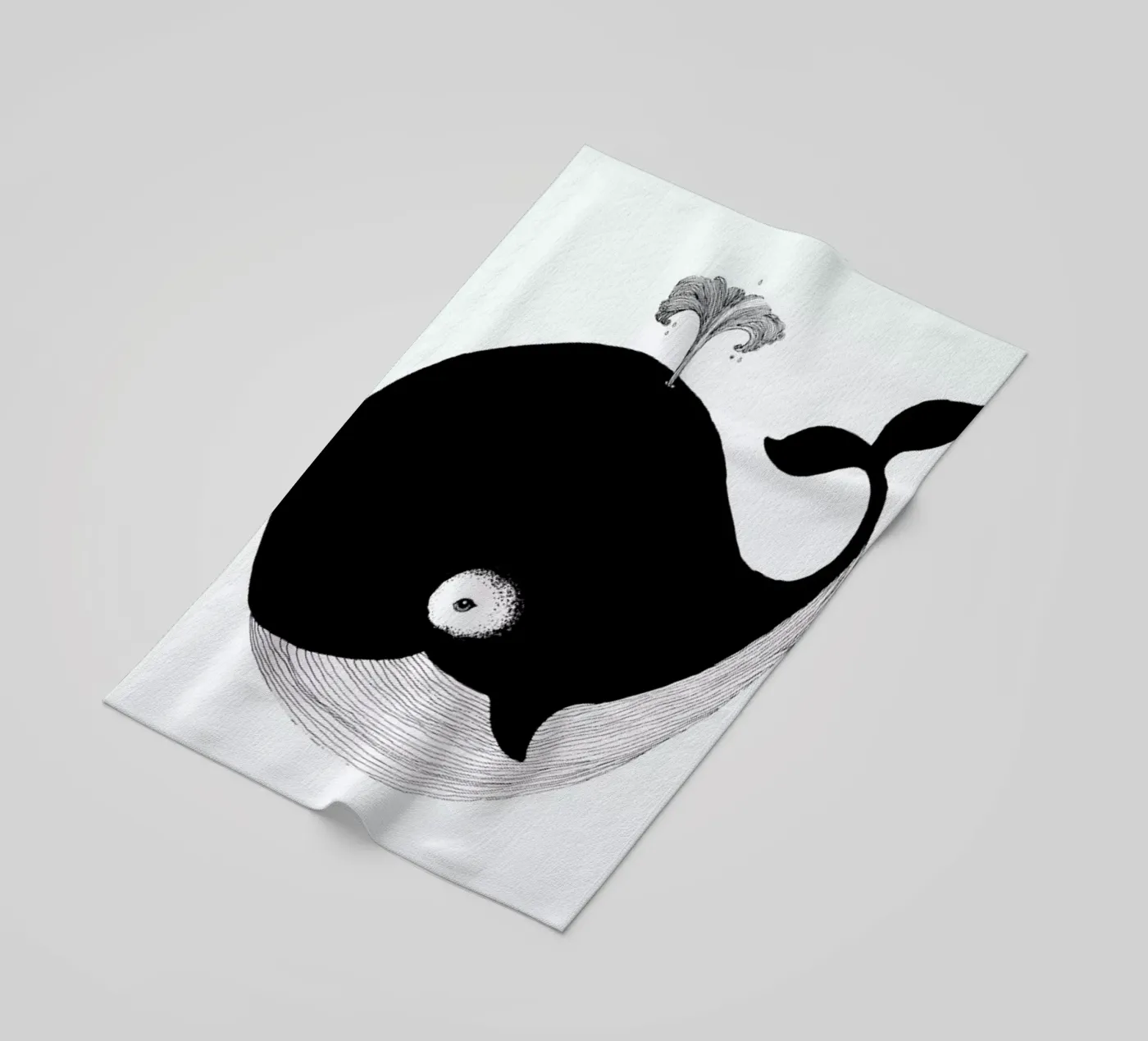 Whale strandhanddoek van Tvinkla
