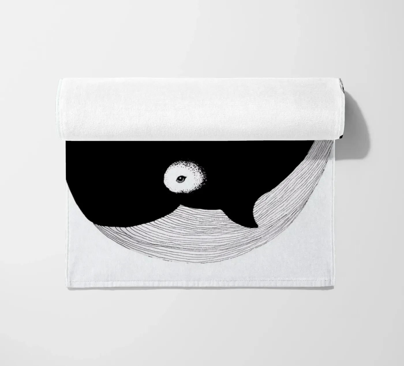 Whale strandhanddoek van Tvinkla
