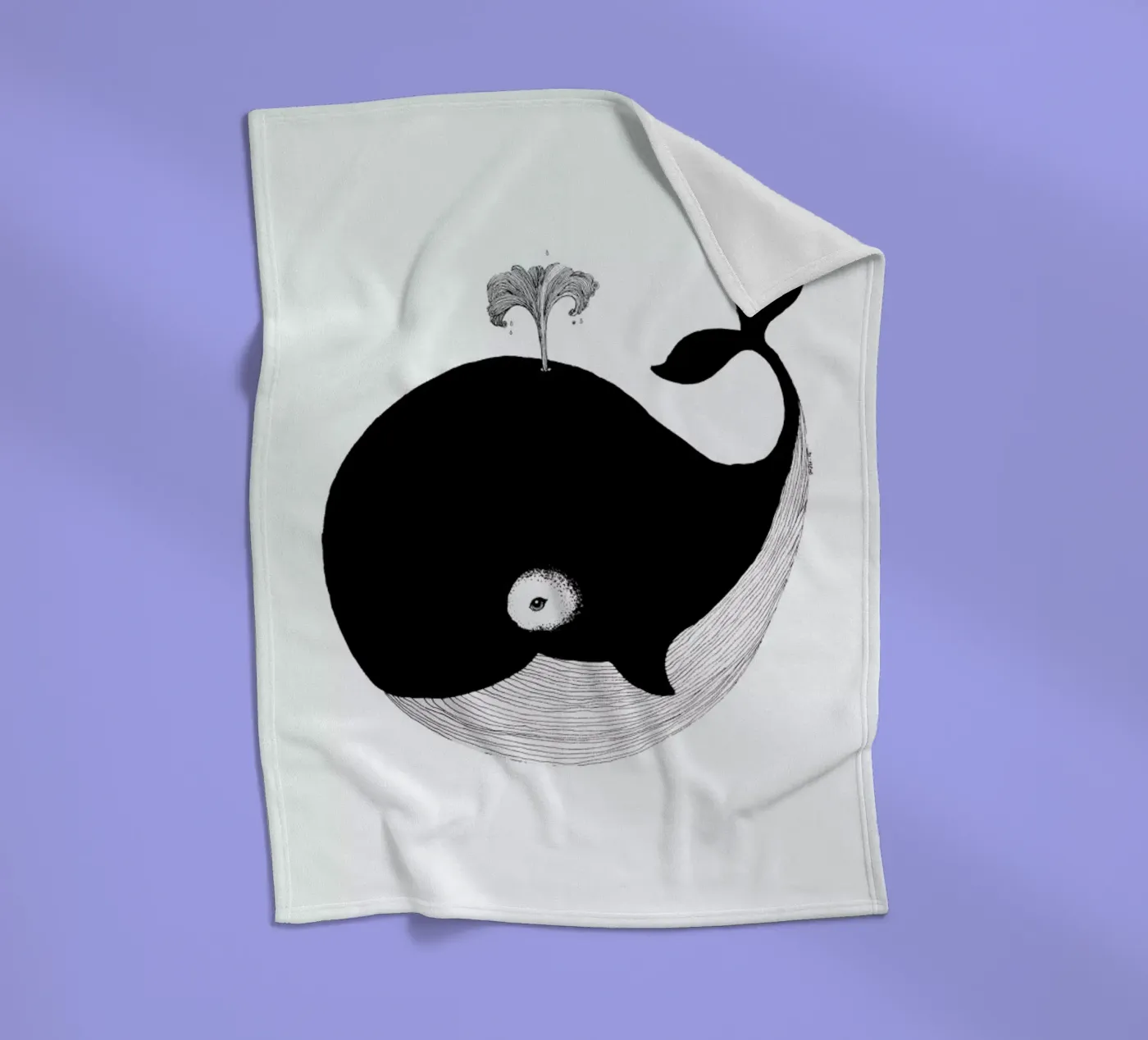 Whale fleecedeken van Tvinkla