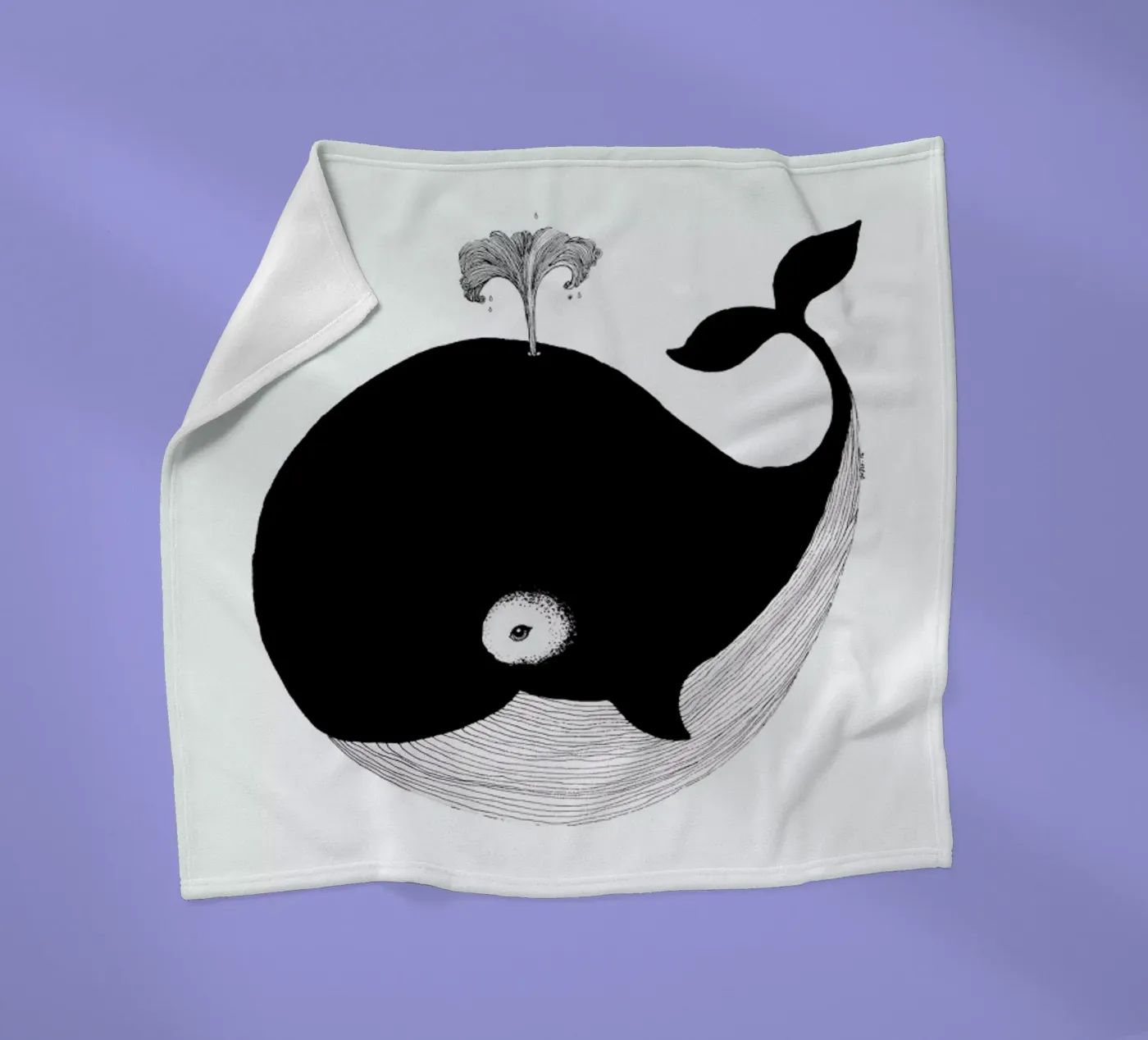 Whale fleecedeken van Tvinkla