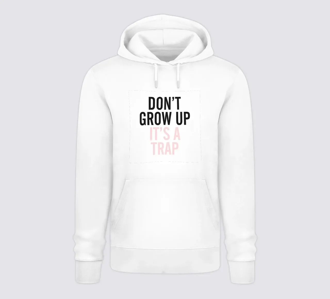 Don't Grow Up - Tipografia umoristica di design felpa con cappuccio da Whole©