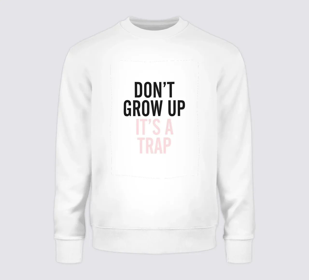 Don't Grow Up - Tipografia umoristica di design felpa da Whole©