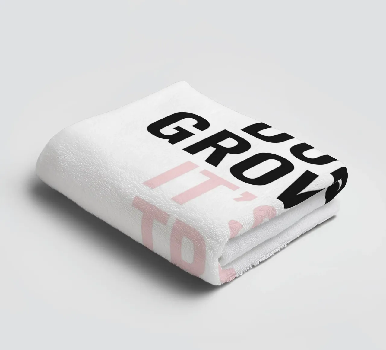 Don't Grow Up - Humorous typography design towel by Whole©