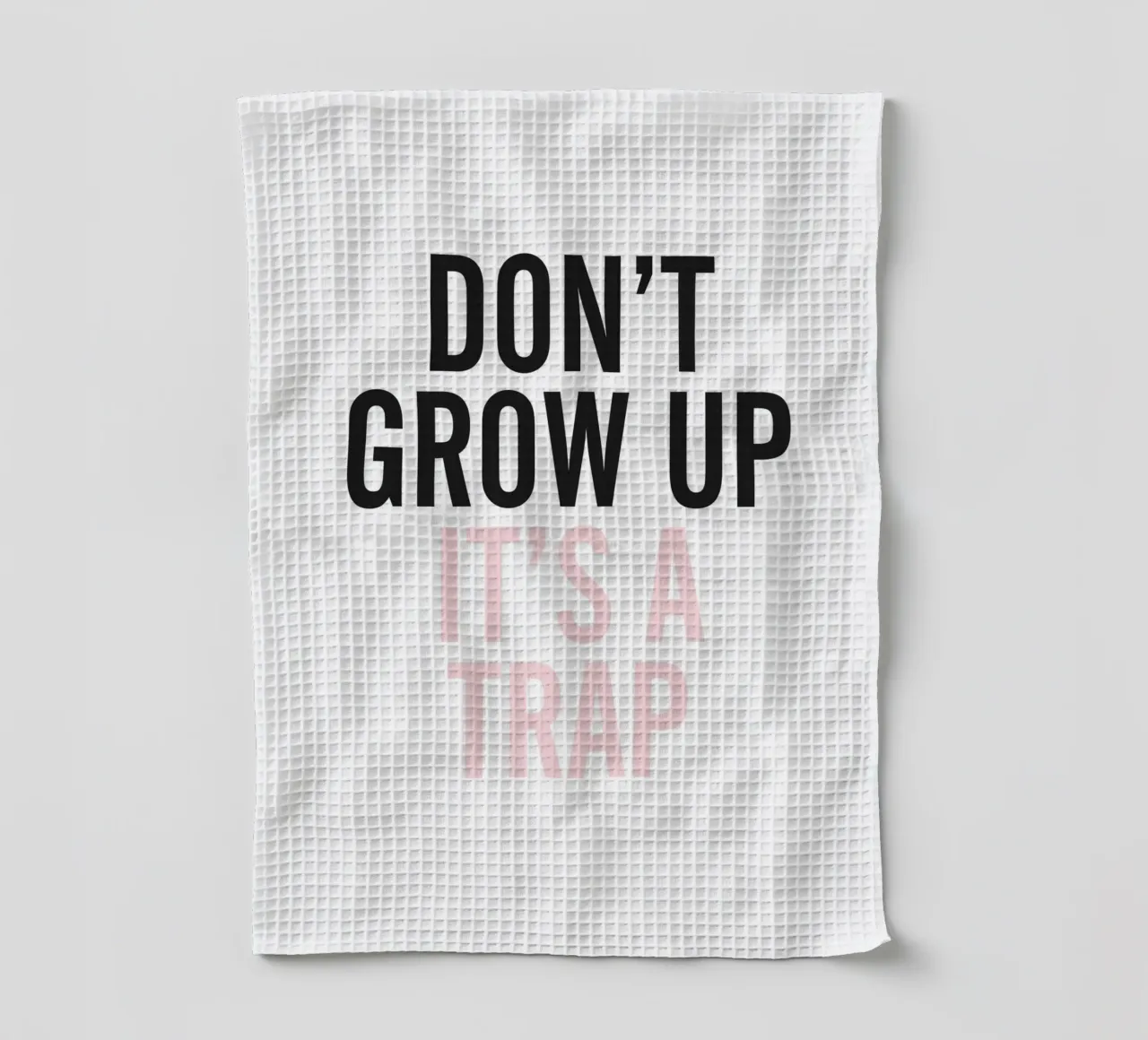 Don't Grow Up - Tipografia umoristica di design canovaccio da cucina da Whole©