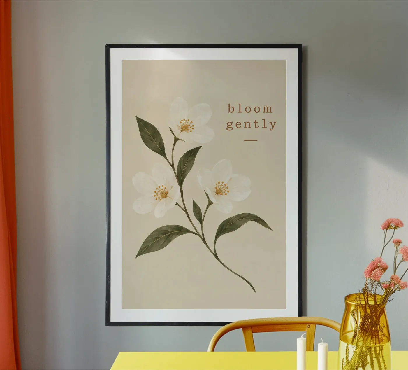 bloom gently poster van Linsi