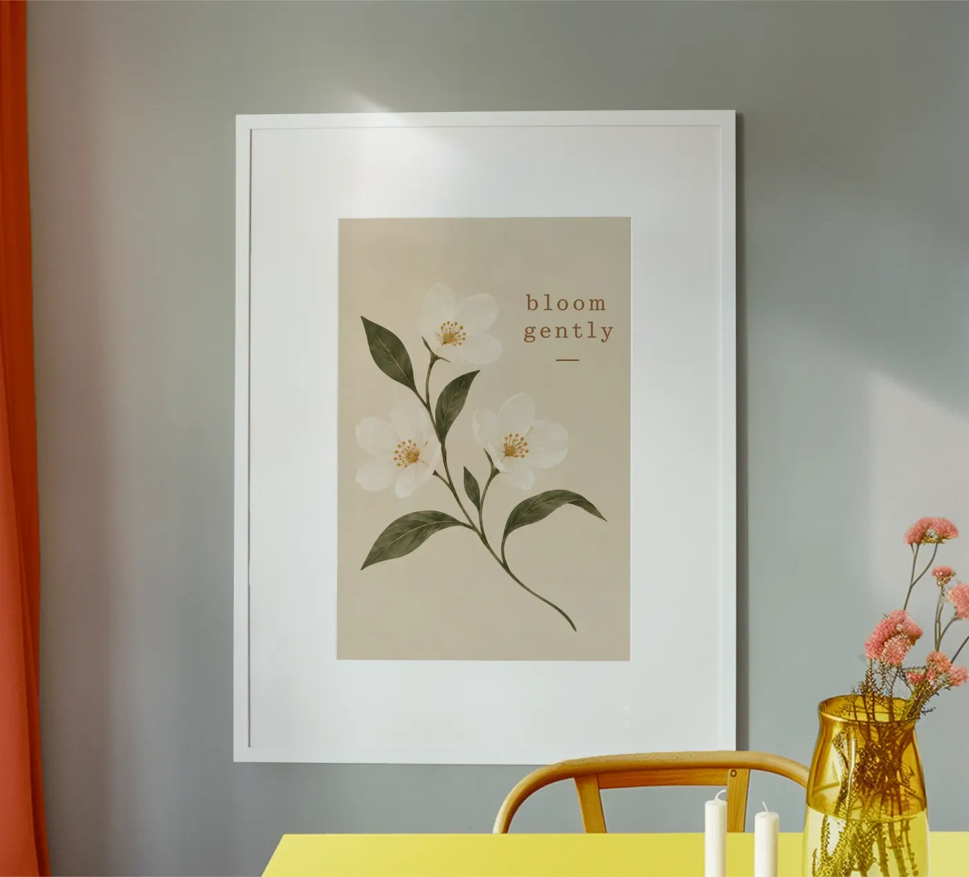 bloom gently poster van Linsi