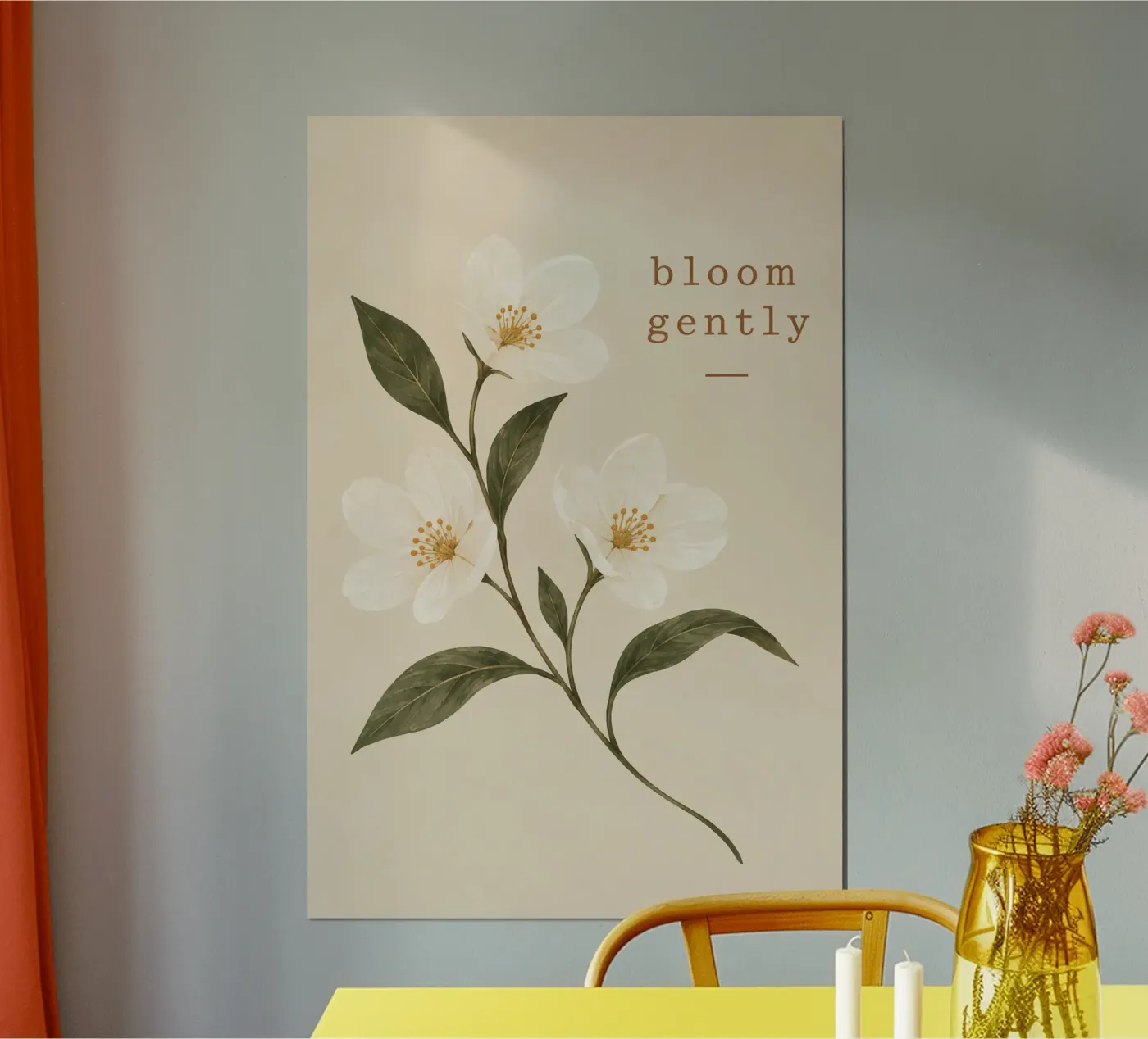 bloom gently poster van Linsi