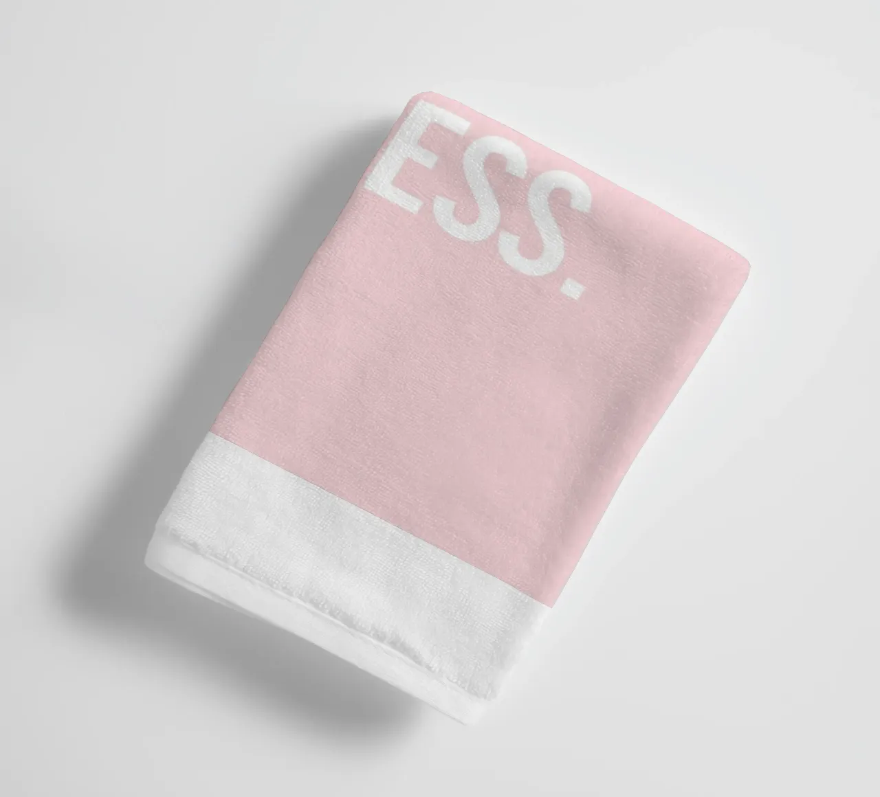 Kill Them with Kindness – Rosa Typografie-Design towel by Whole©
