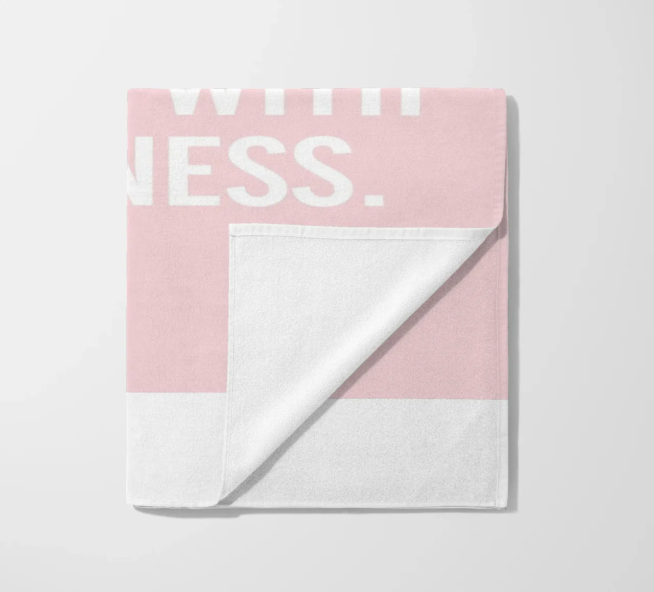 Uccideteli con gentilezza - Rosa Typografie-Design telo mare da Whole©