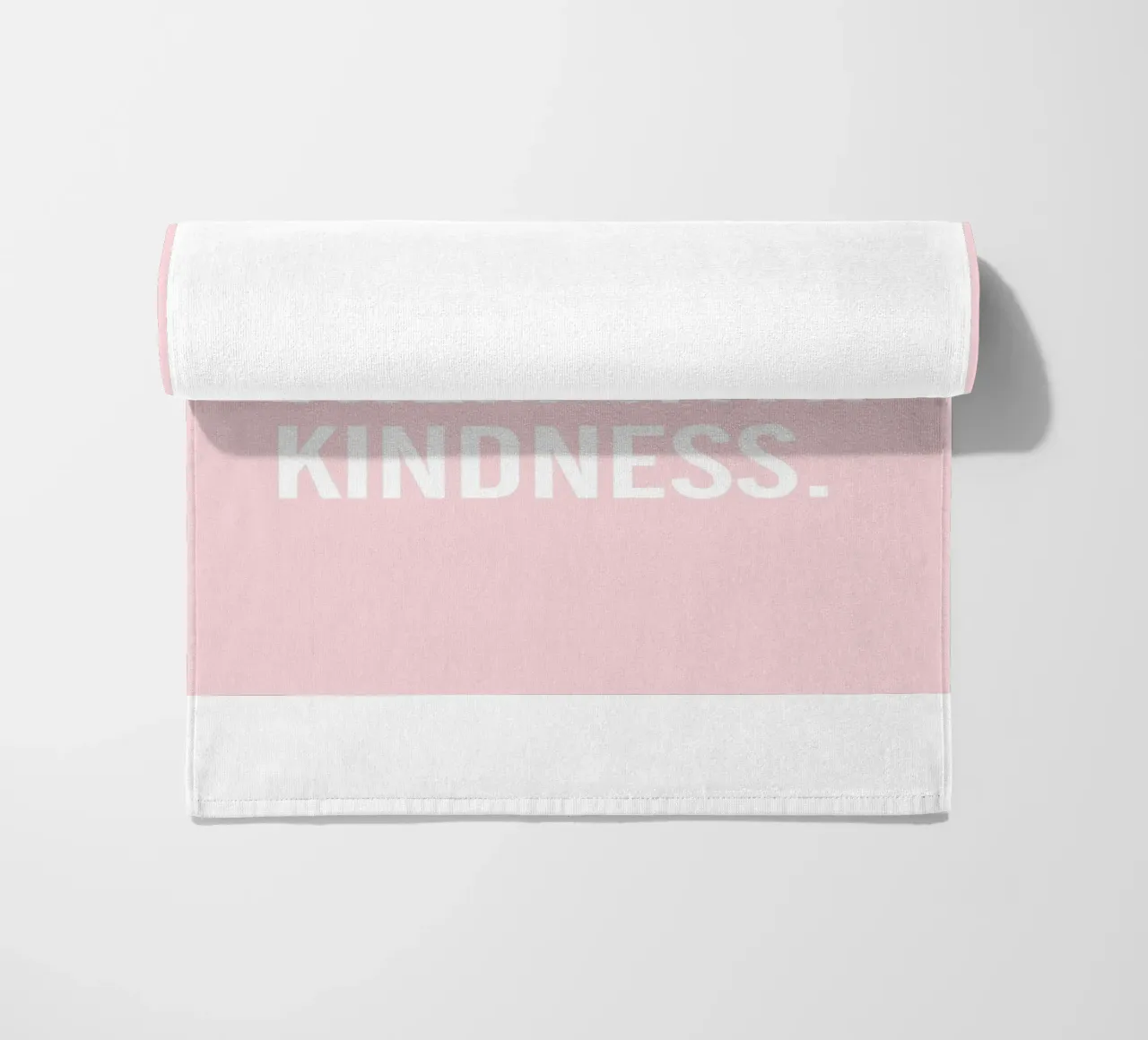 Uccideteli con gentilezza - Rosa Typografie-Design telo mare da Whole©