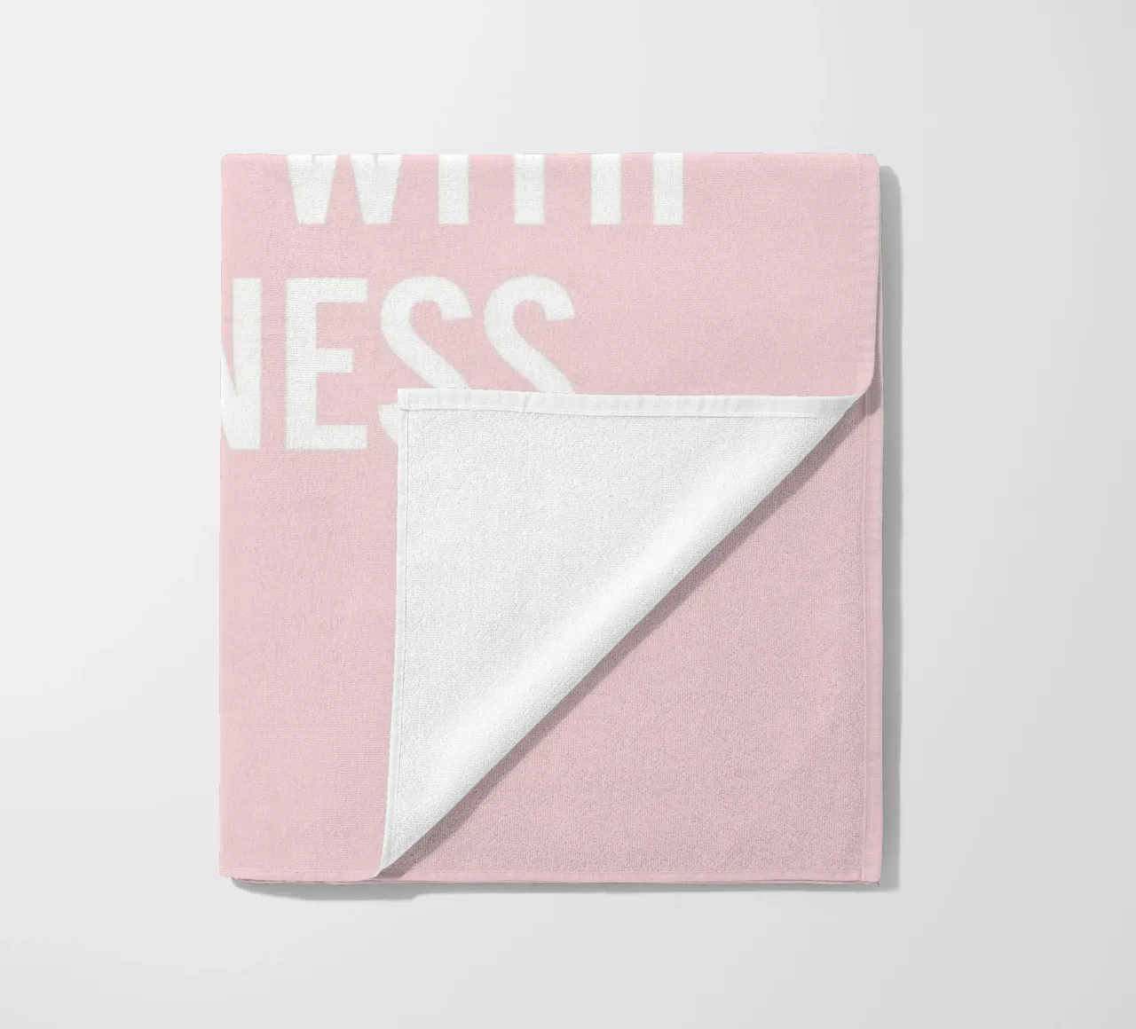 Uccideteli con gentilezza - Rosa Typografie-Design telo mare da Whole©