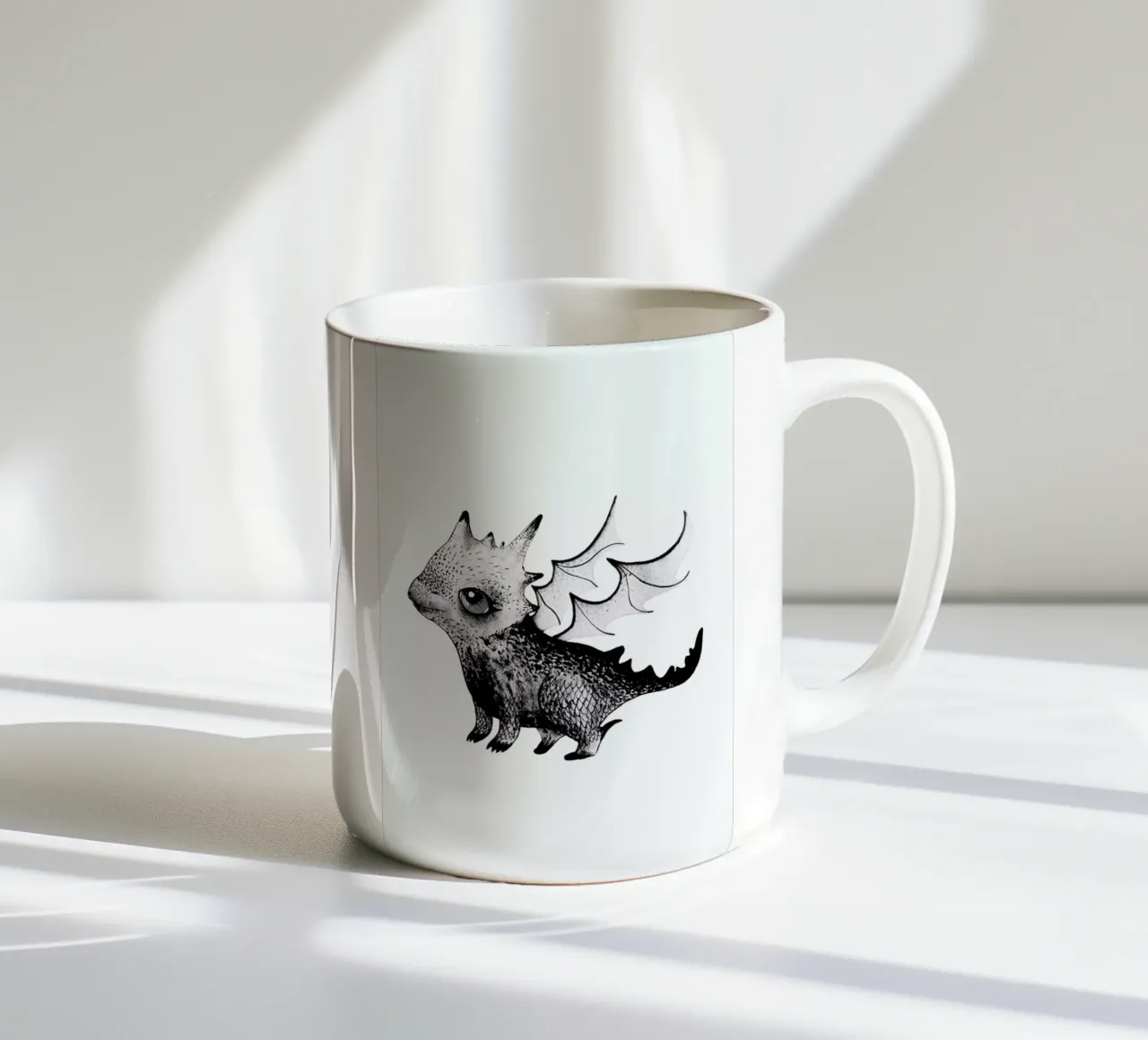 Dragon ceramic mug by Tvinkla