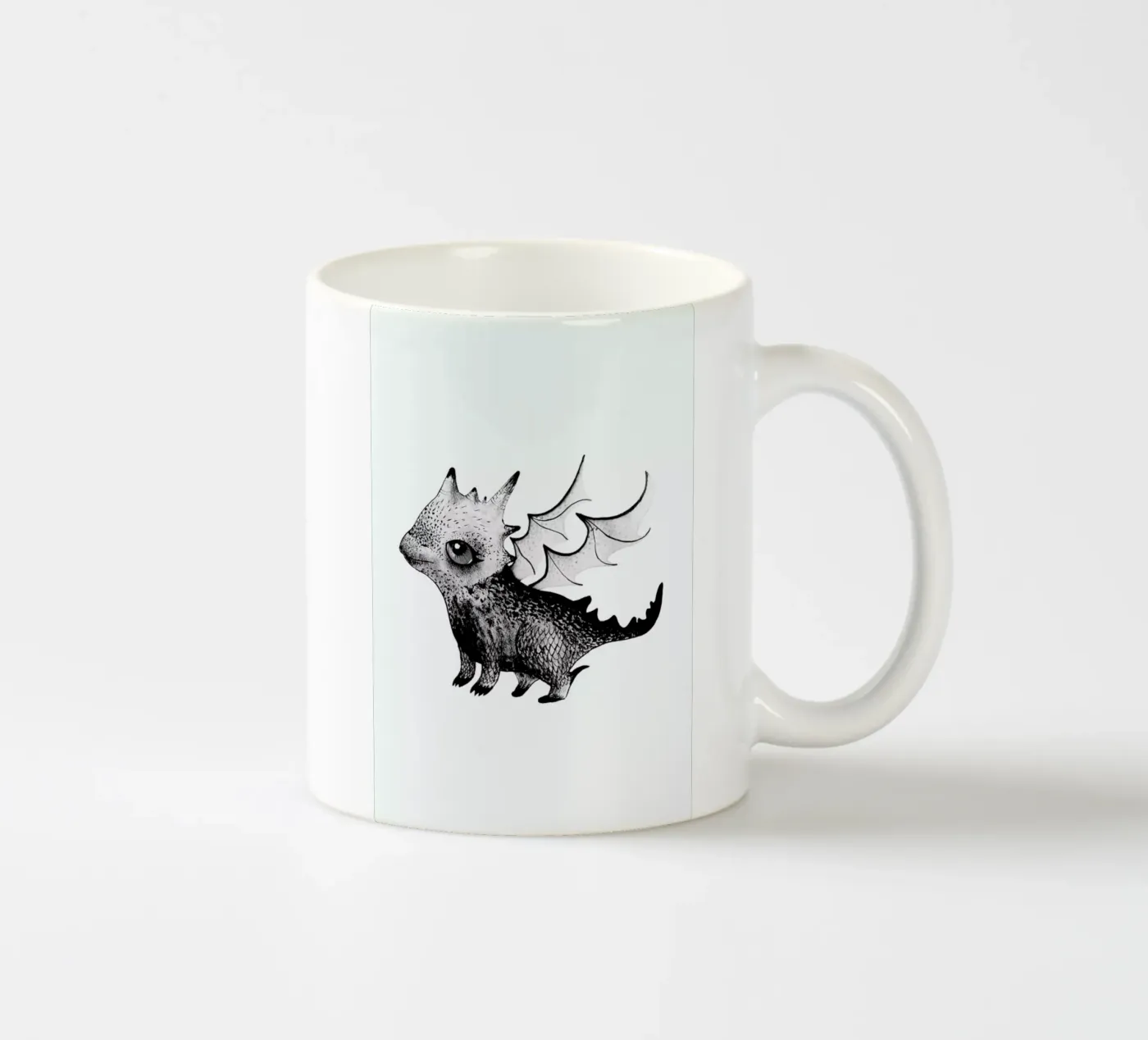 Dragon ceramic mug by Tvinkla