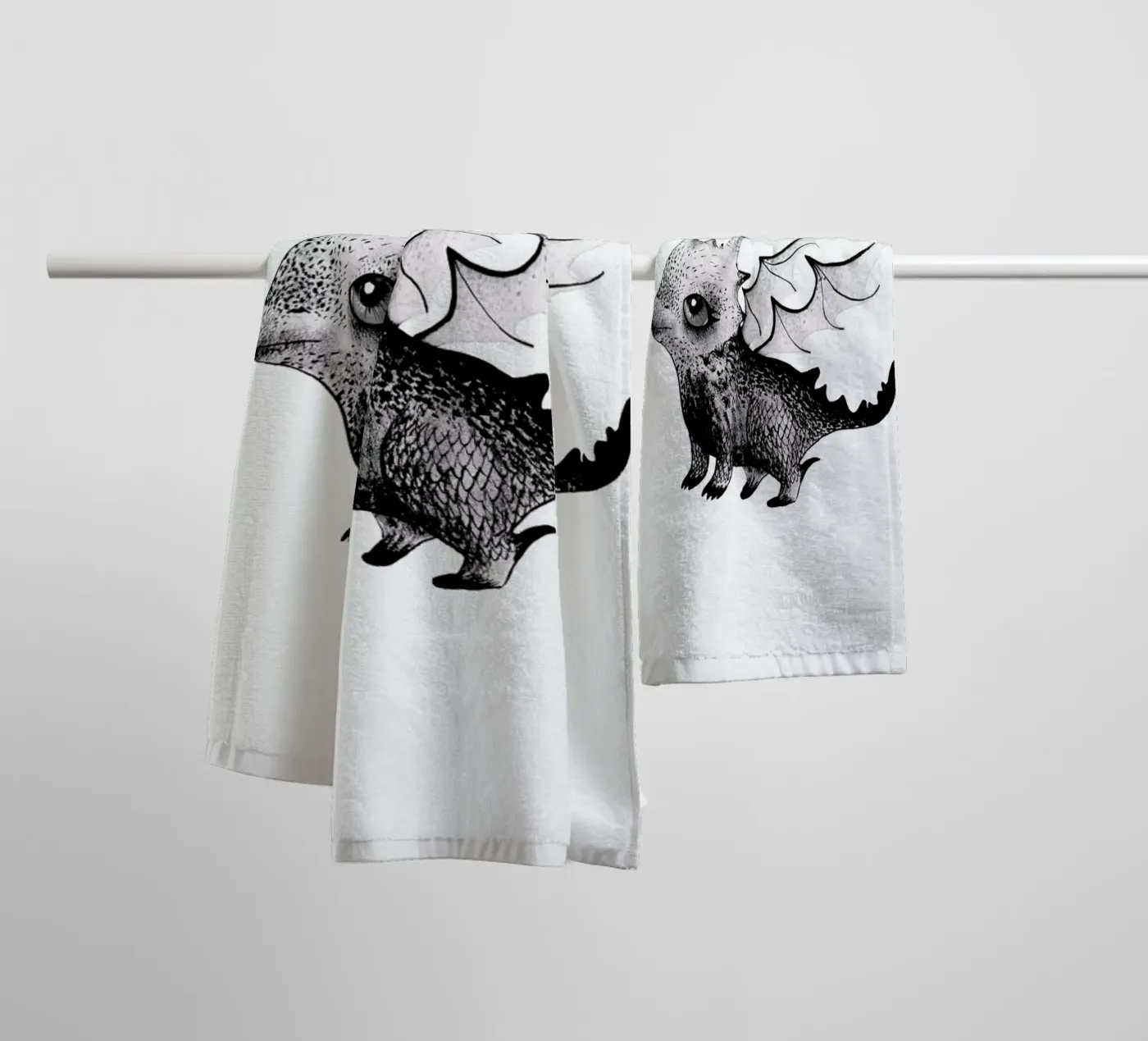 Dragon towel by Tvinkla