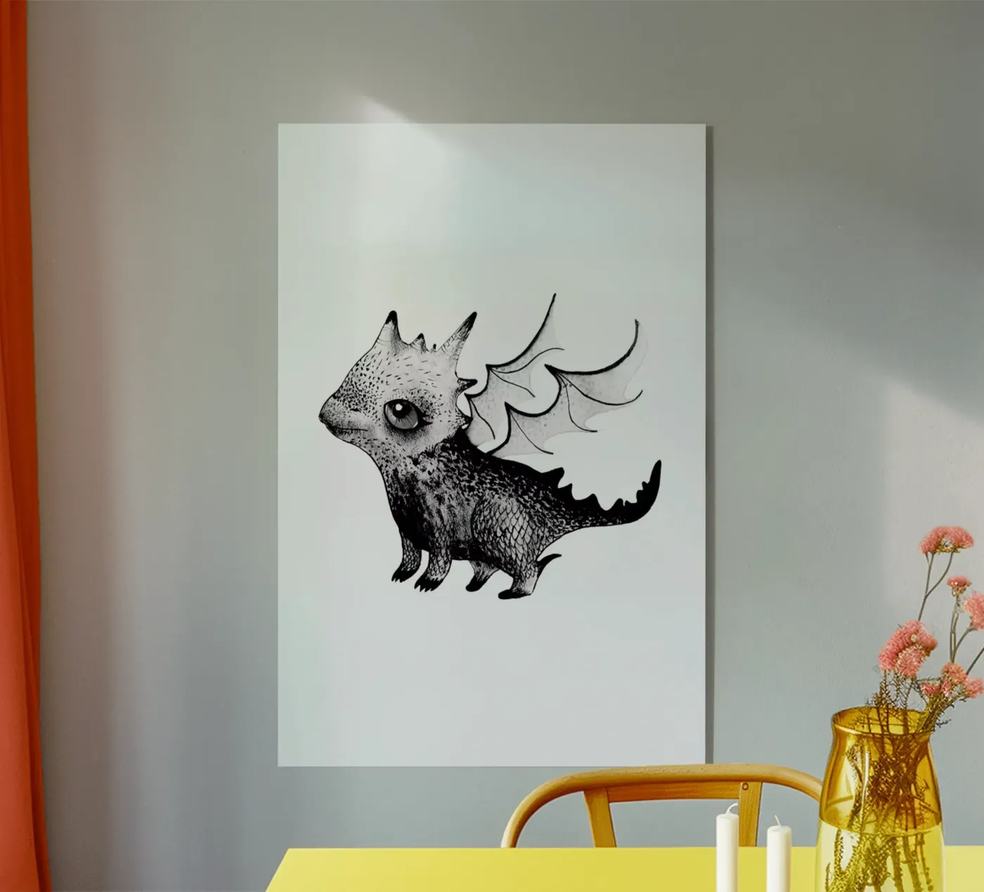 Dragon acryl van Tvinkla