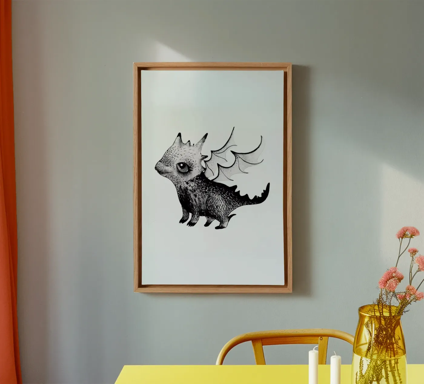 Dragon canvas van Tvinkla