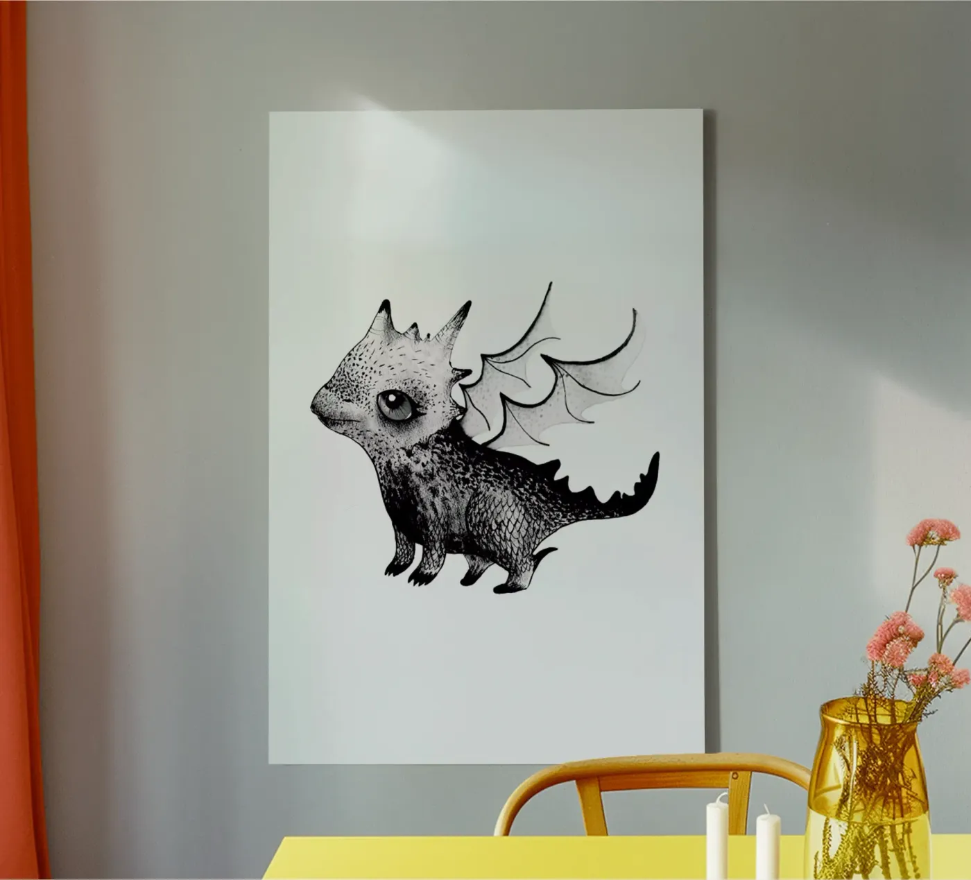 Dragon canvas van Tvinkla