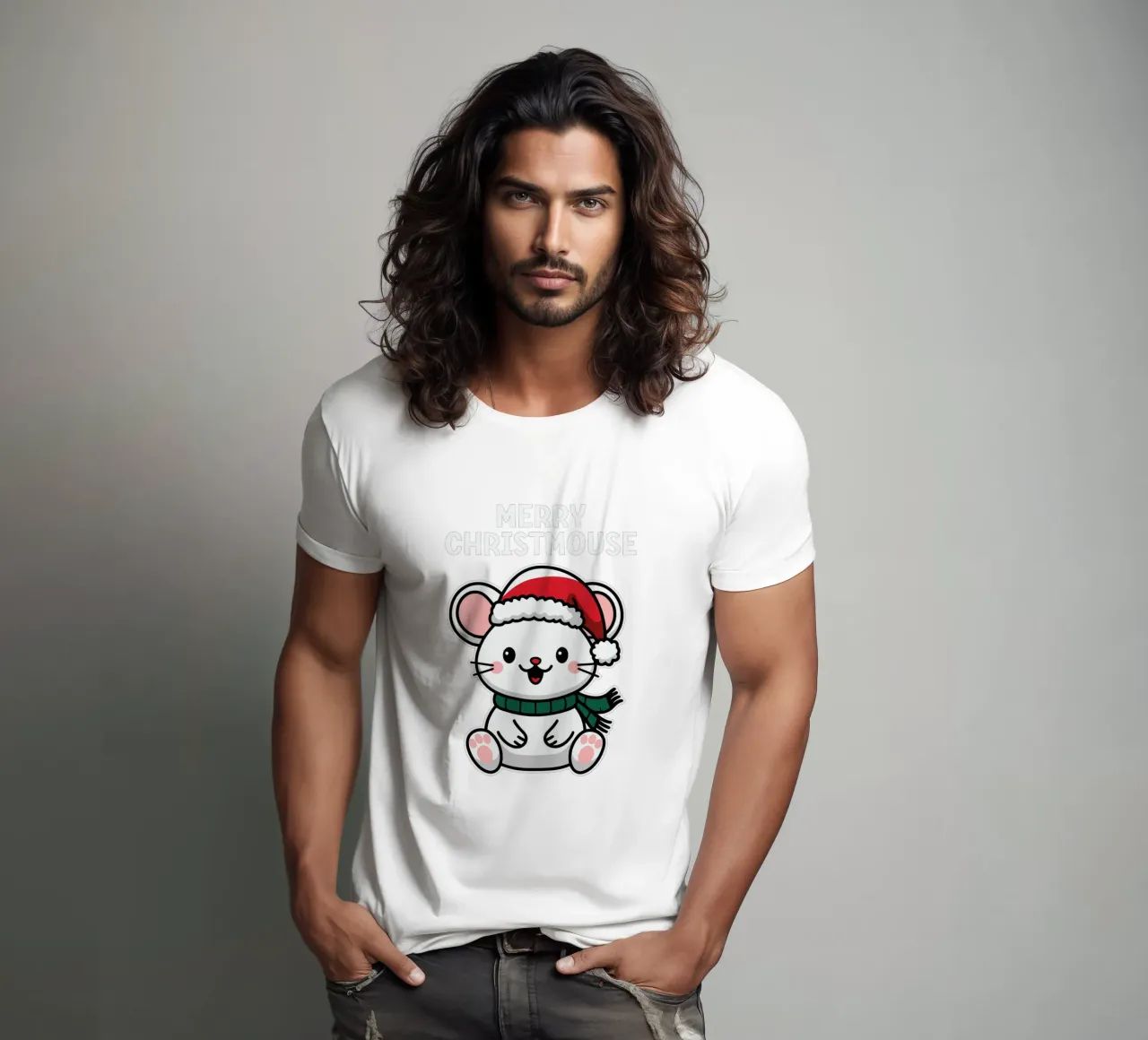 Merry Christmouse t-shirt by edsonramosart