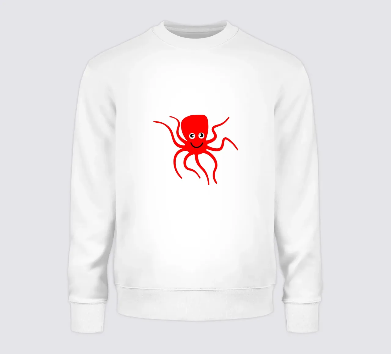 Cute red octopus felpa da happieeagle