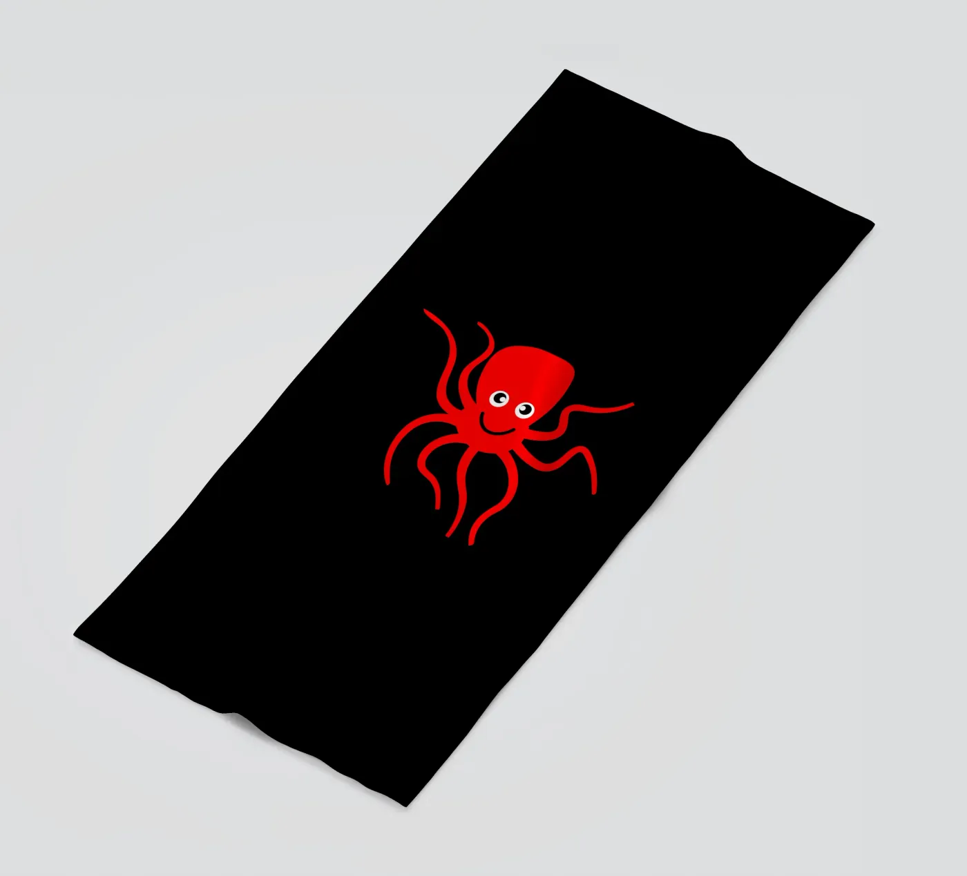 Cute red octopus telo mare da happieeagle