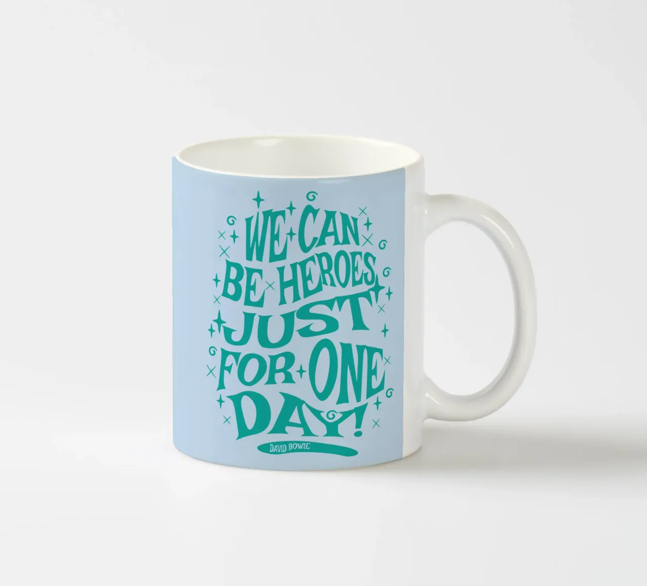 Nous pouvons être des héros Juste pour un jour mug en céramique de Gunawan Rb