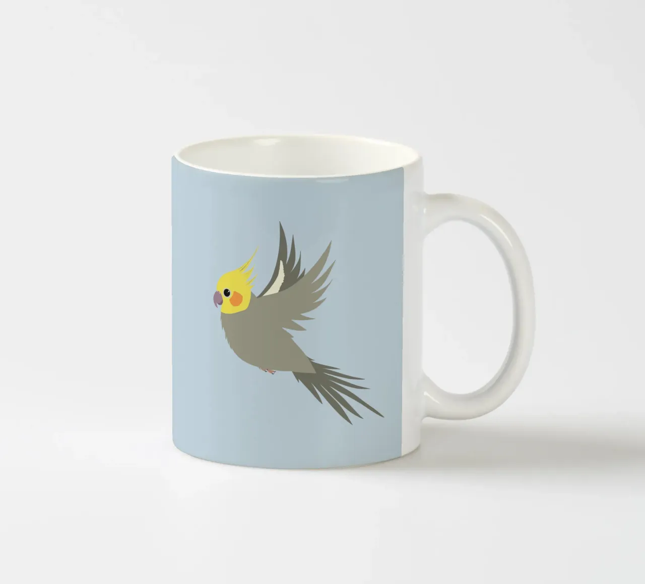 Cacatua volante tazza in ceramica da BwiseLizzy