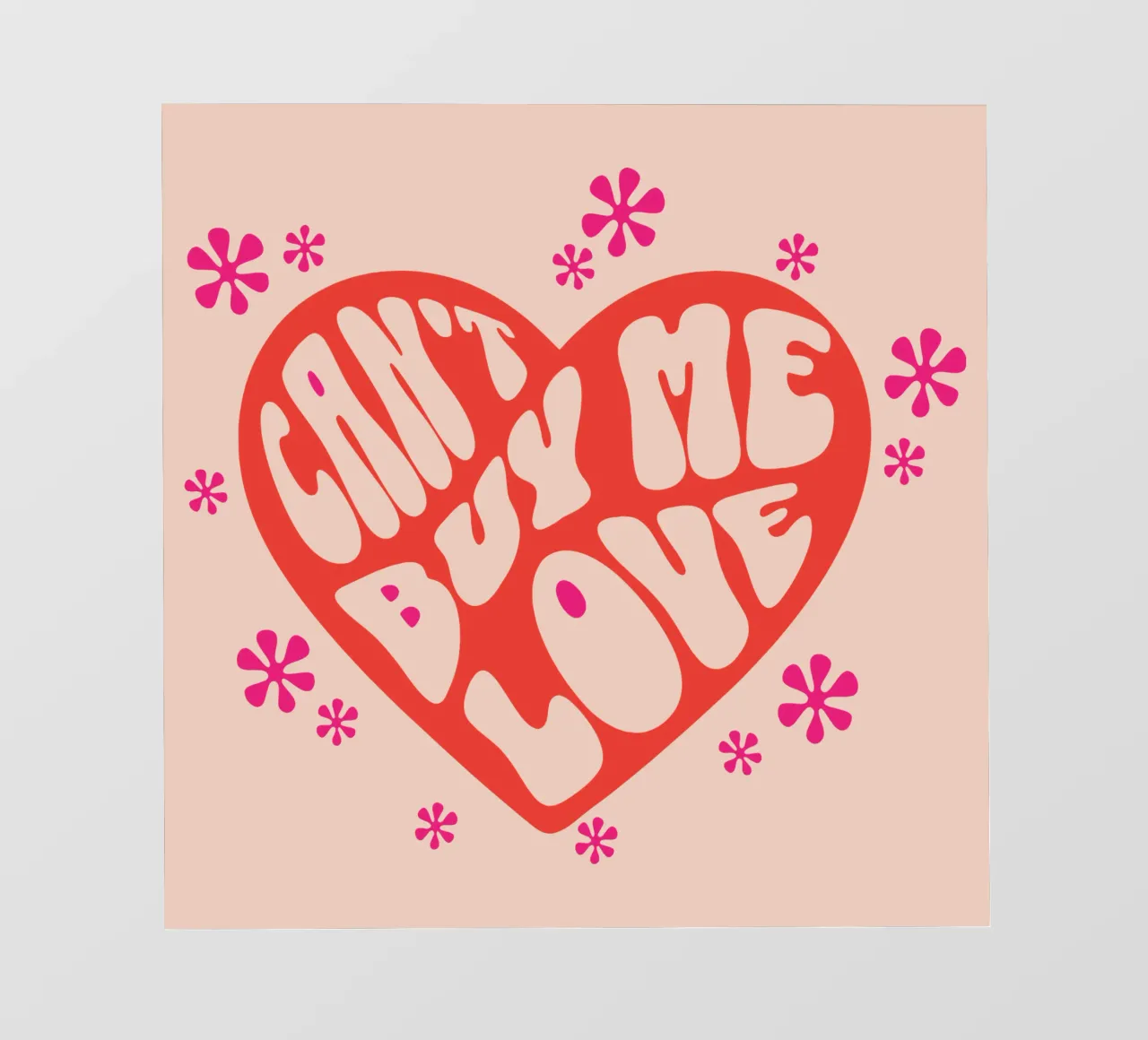 L'amore non si compra telo in pvc da Gunawan Rb
