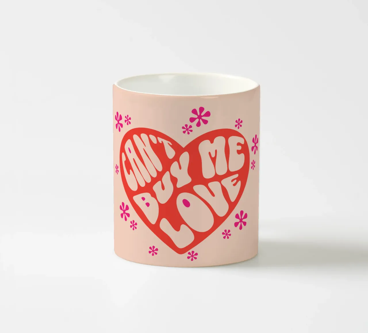 L'amore non si compra tazza in ceramica da Gunawan Rb