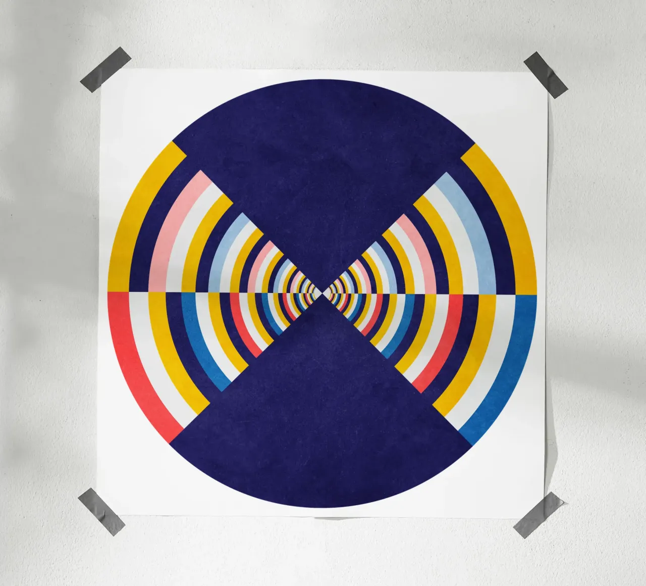 Pretty Far Poster mit Aluminium Rahmen von lovely lines