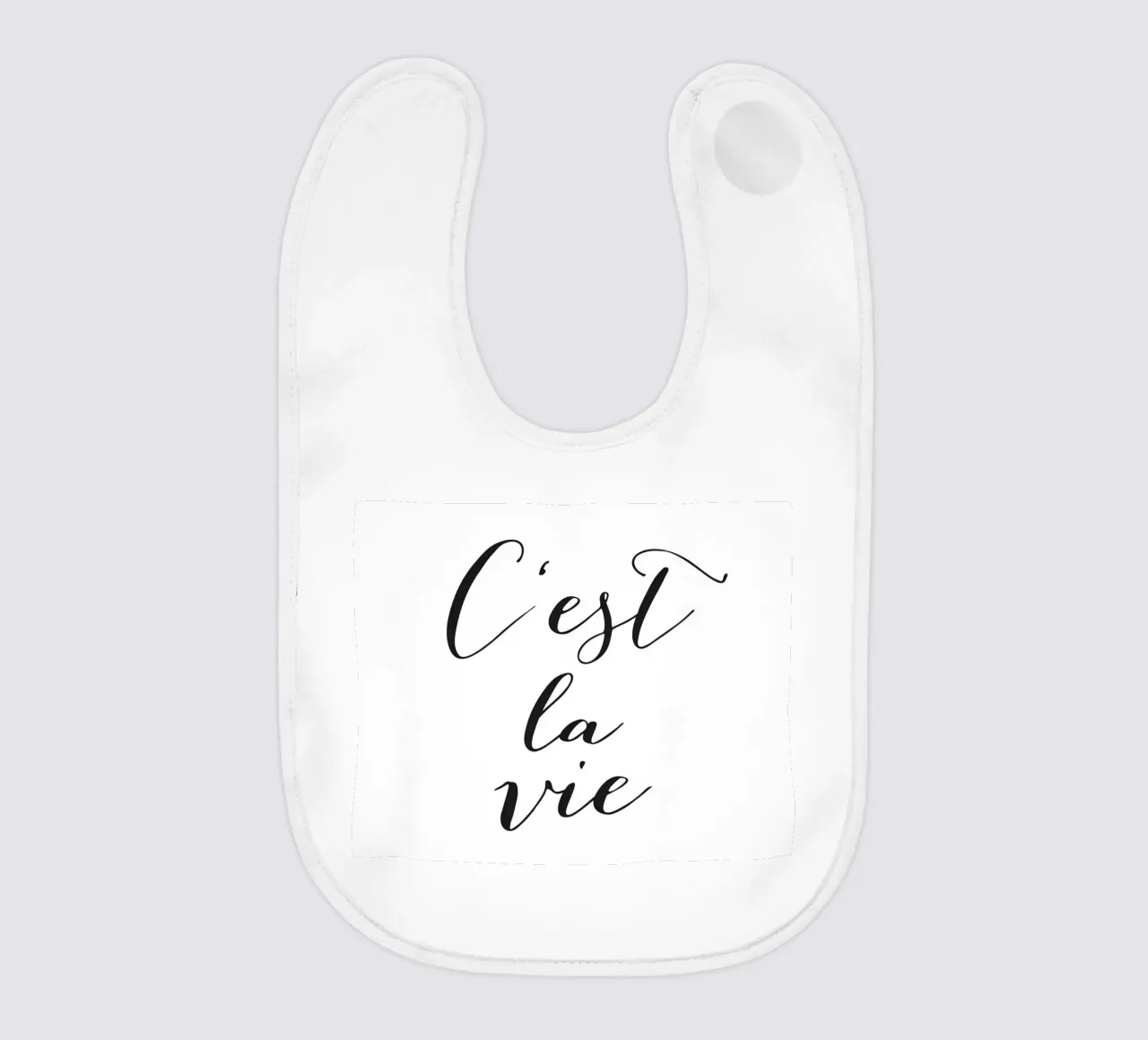 C'est la Vie - Elegante design tipografico bavaglino da Whole©