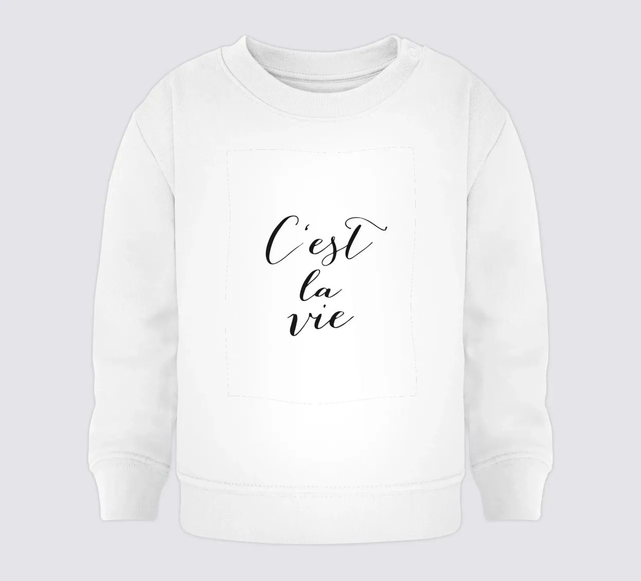 C'est la Vie - Elegante design tipografico felpa neonato da Whole©