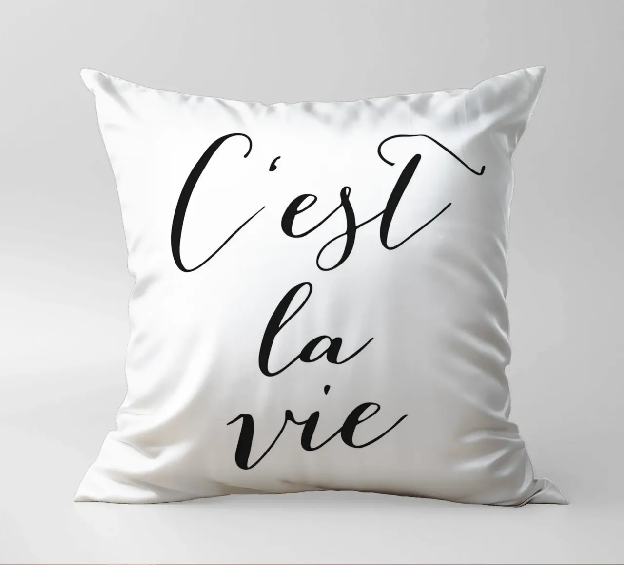 C'est la Vie - Elegante design tipografico cuscino da Whole©
