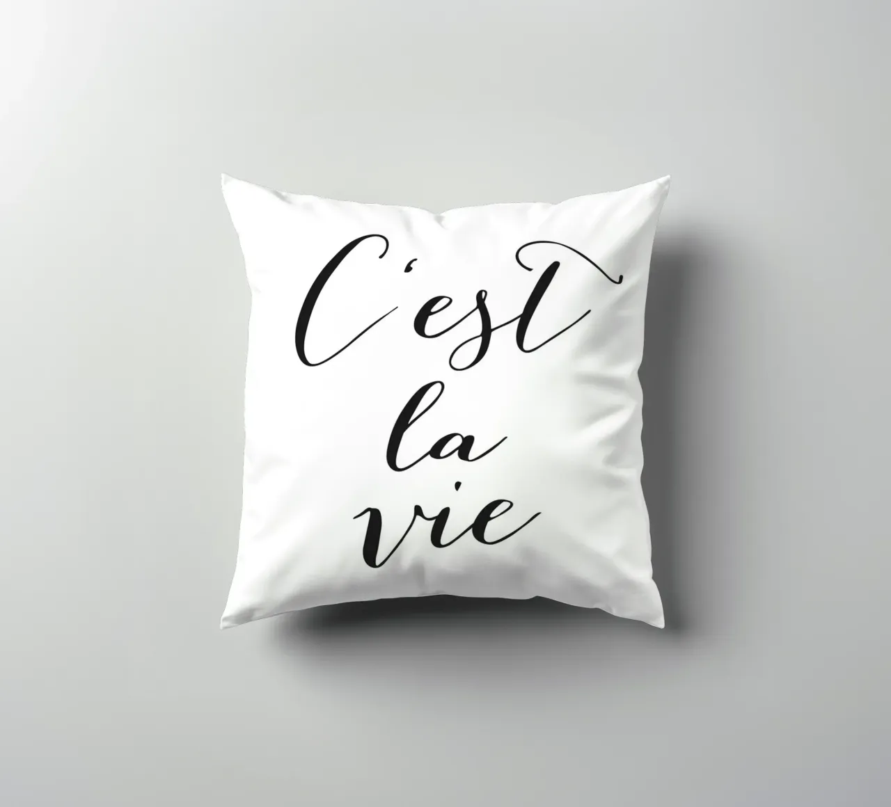 C'est la Vie - Elegante design tipografico cuscino da Whole©