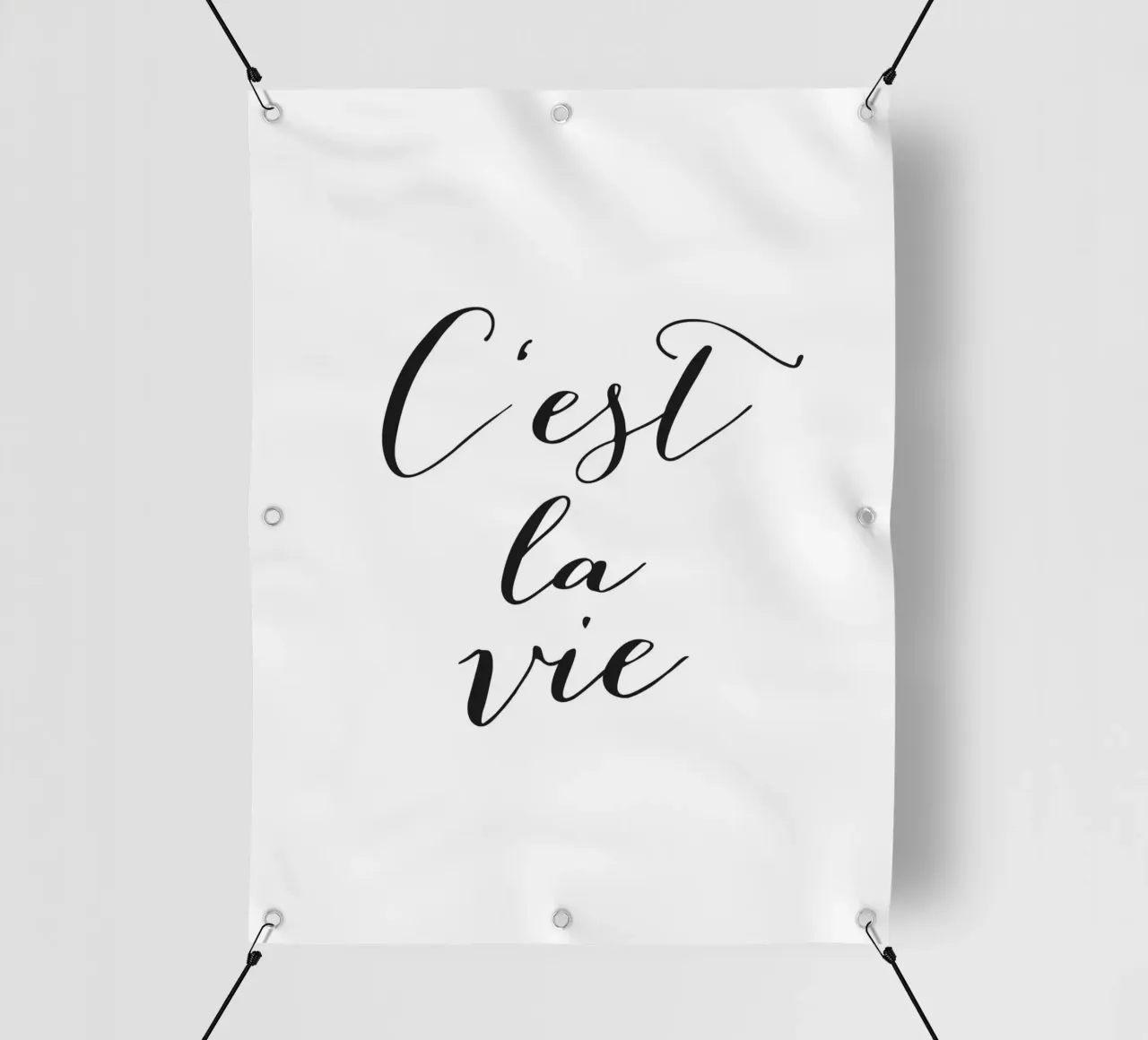 C'est la Vie - Elegante design tipografico telo in pvc da Whole©