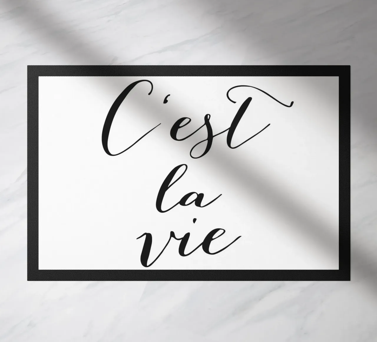C'est la Vie - Elegante design tipografico zerbino da Whole©
