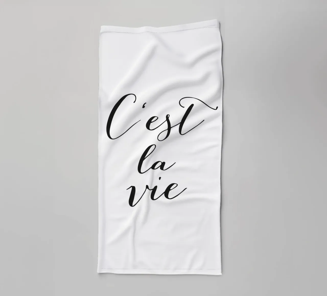 C'est la Vie - Elegant typography design towel by Whole©