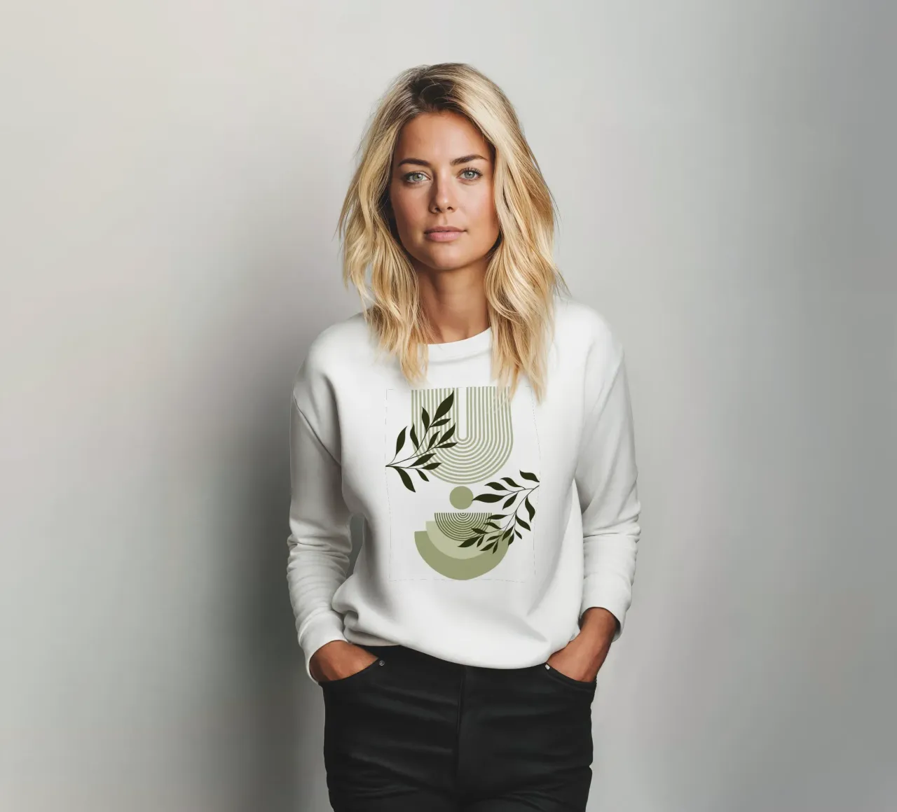 Geometric and natural elements sudadera de LisaArtes