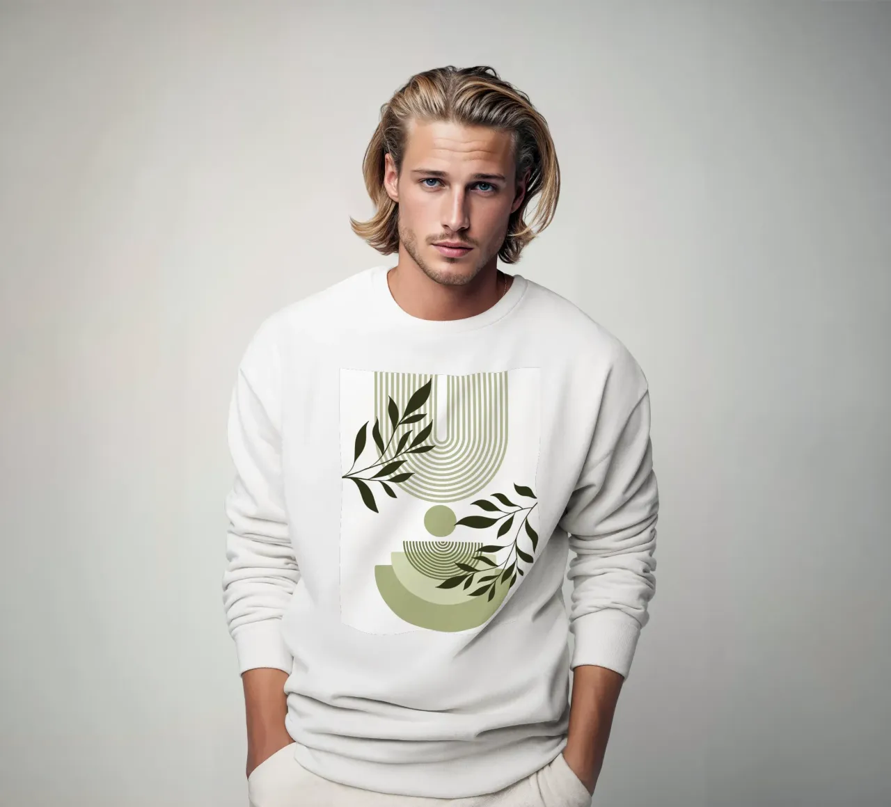 Geometric and natural elements felpa da LisaArtes