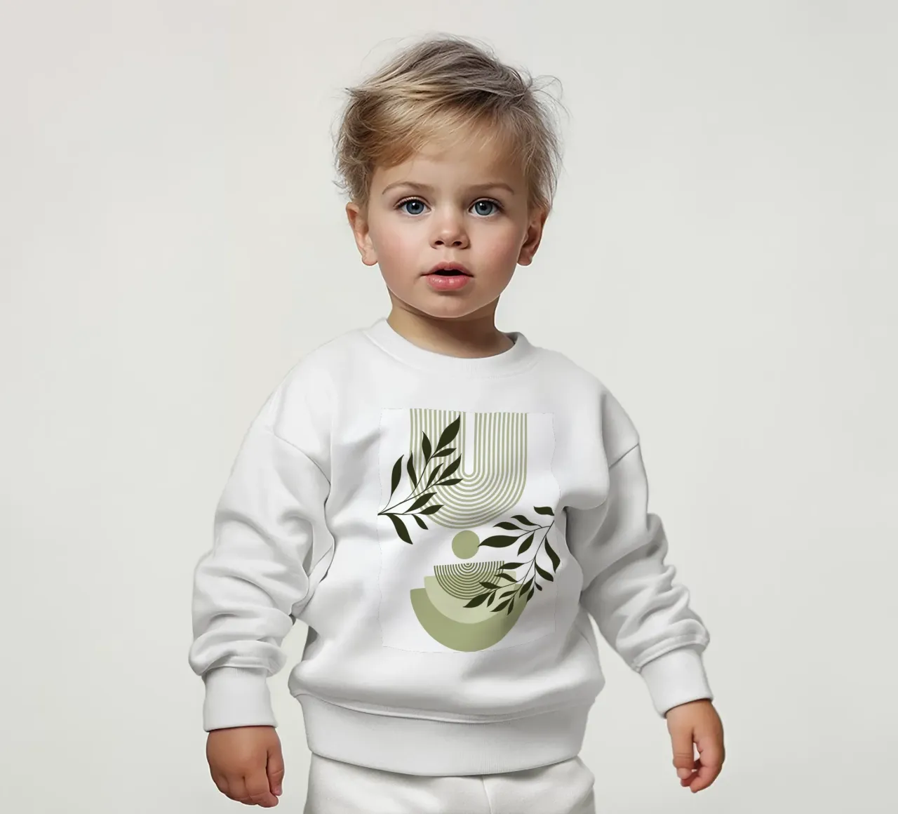 Geometric and natural elements felpa neonato da LisaArtes