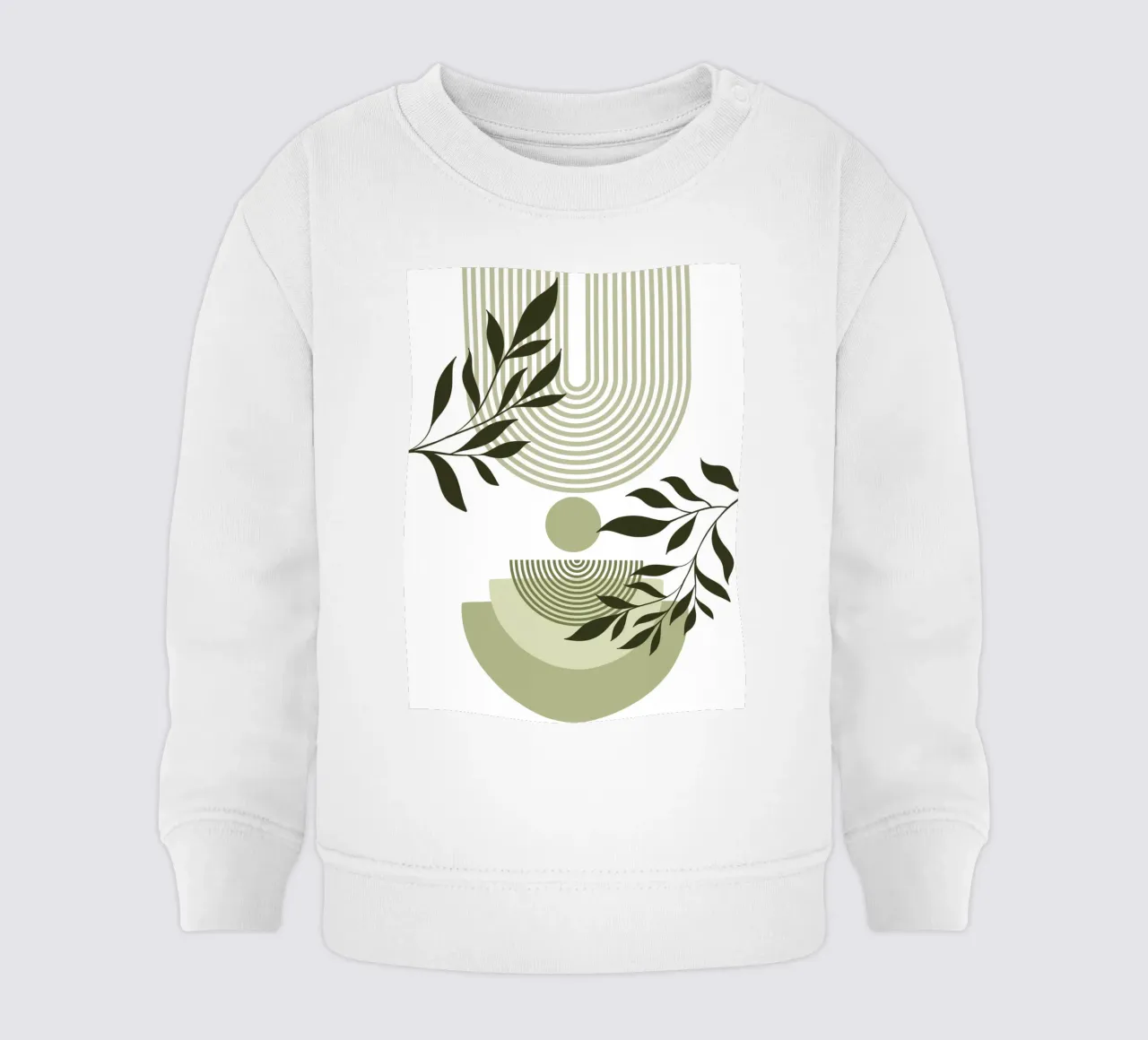 Geometric and natural elements felpa neonato da LisaArtes