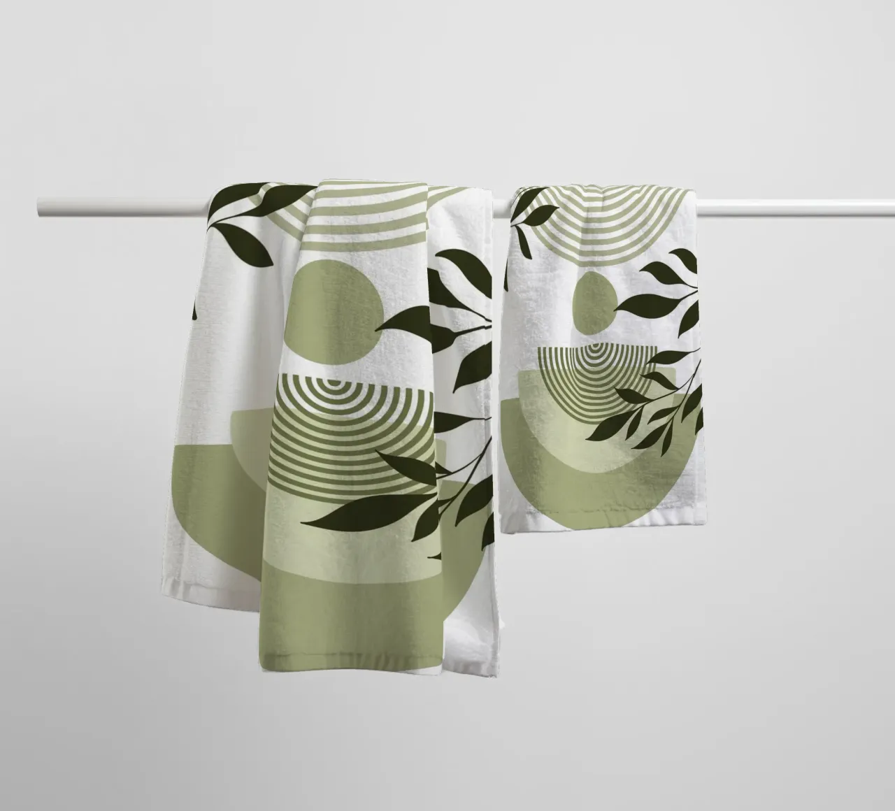 Geometric and natural elements asciugamano da bagno da LisaArtes