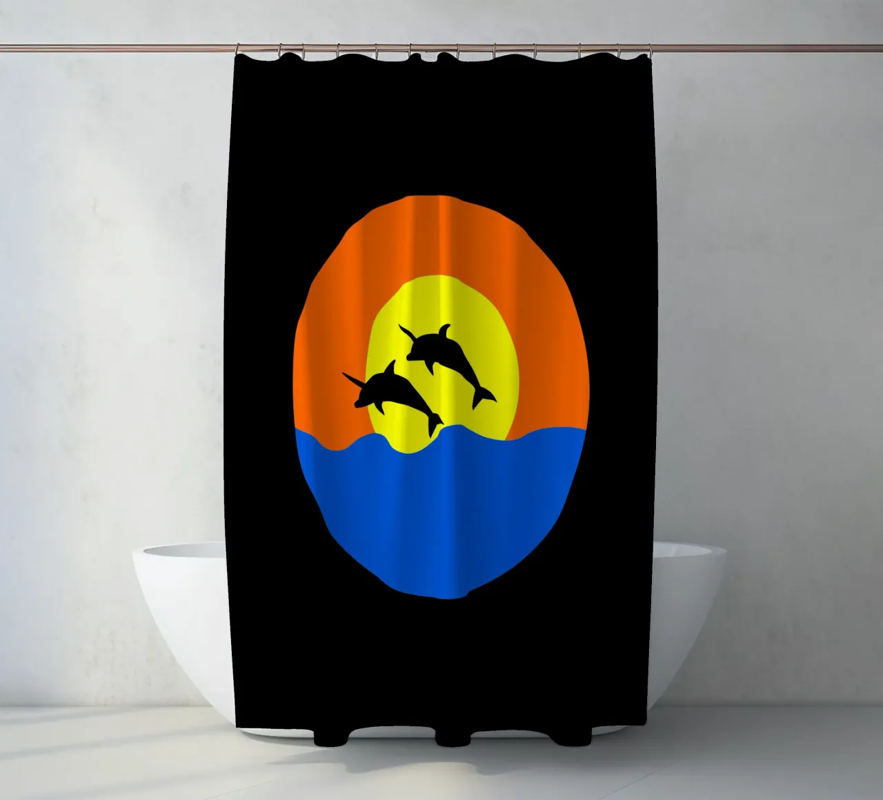 Dolphinicorns shower curtain by happieeagle