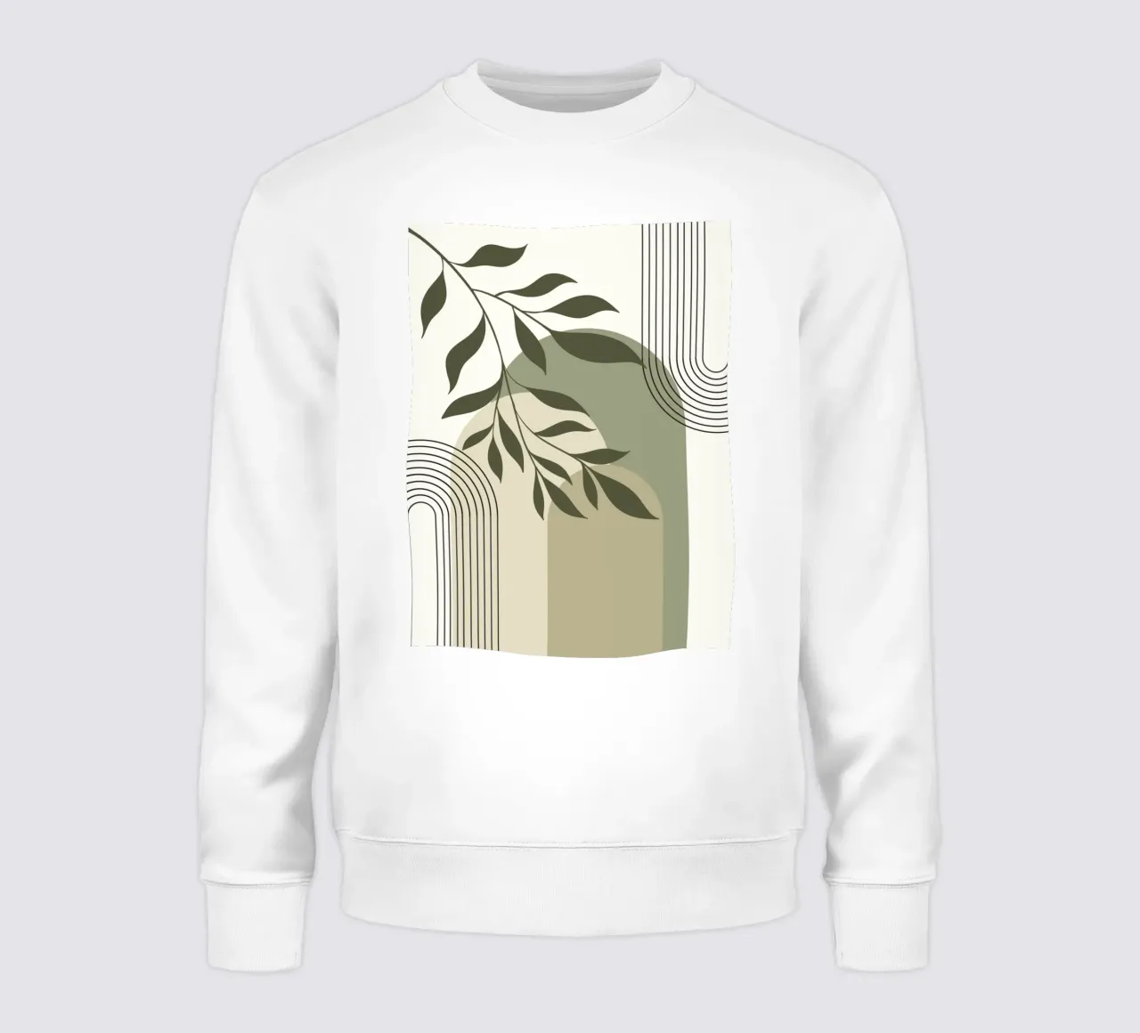 Harmonious blend of nature and abstract design. felpa da LisaArtes